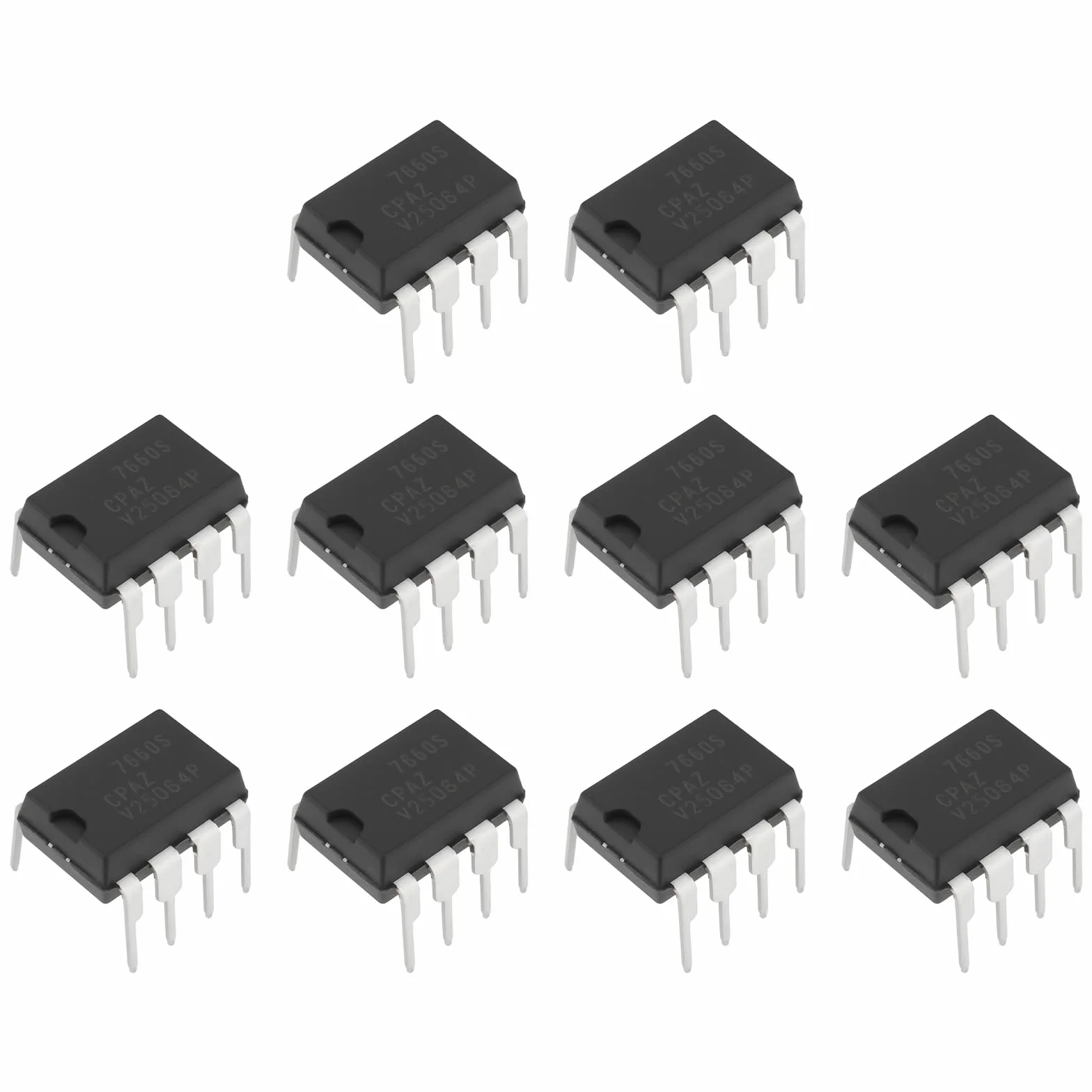 ECSiNG 10Pcs ICL7660 ICL7660S ICL7660SCPAZ CMOS Convertitore di tensione IC PDIP-8 per efficiente