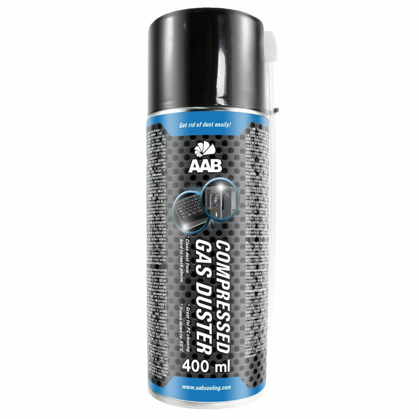 AABCOOLING Detergente spray a freddo 4 x 400 ml, spray ad aria compressa, Icespray per congelamento rapido, facile raffreddamento di parti meccaniche ed elettroniche, spray per ghiaccio, refrigeratore