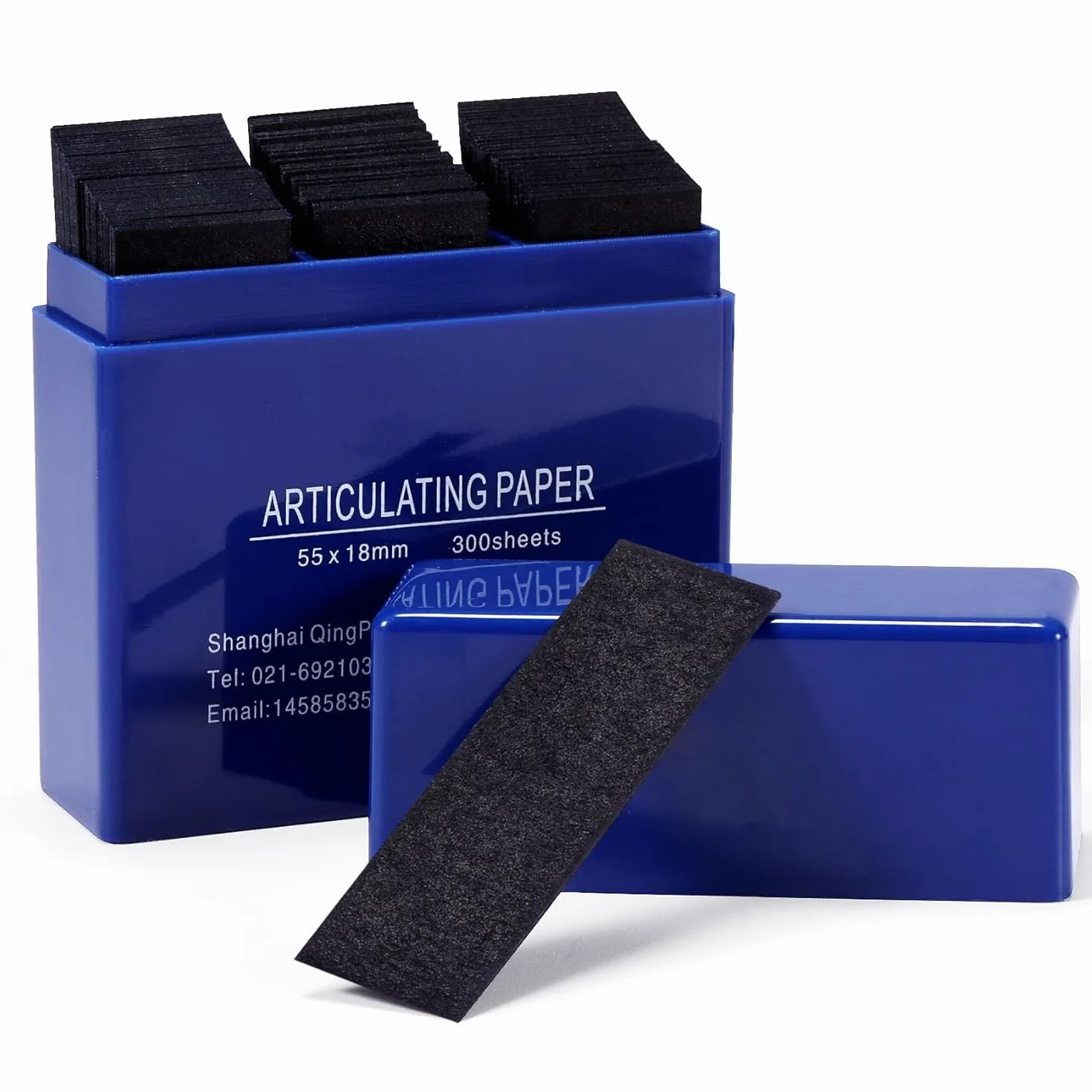 Carta Articolata Dentale 100 micron, Dispenser Plastica Rosso e Blu, Pellicola Doppio Lato 300 fogli