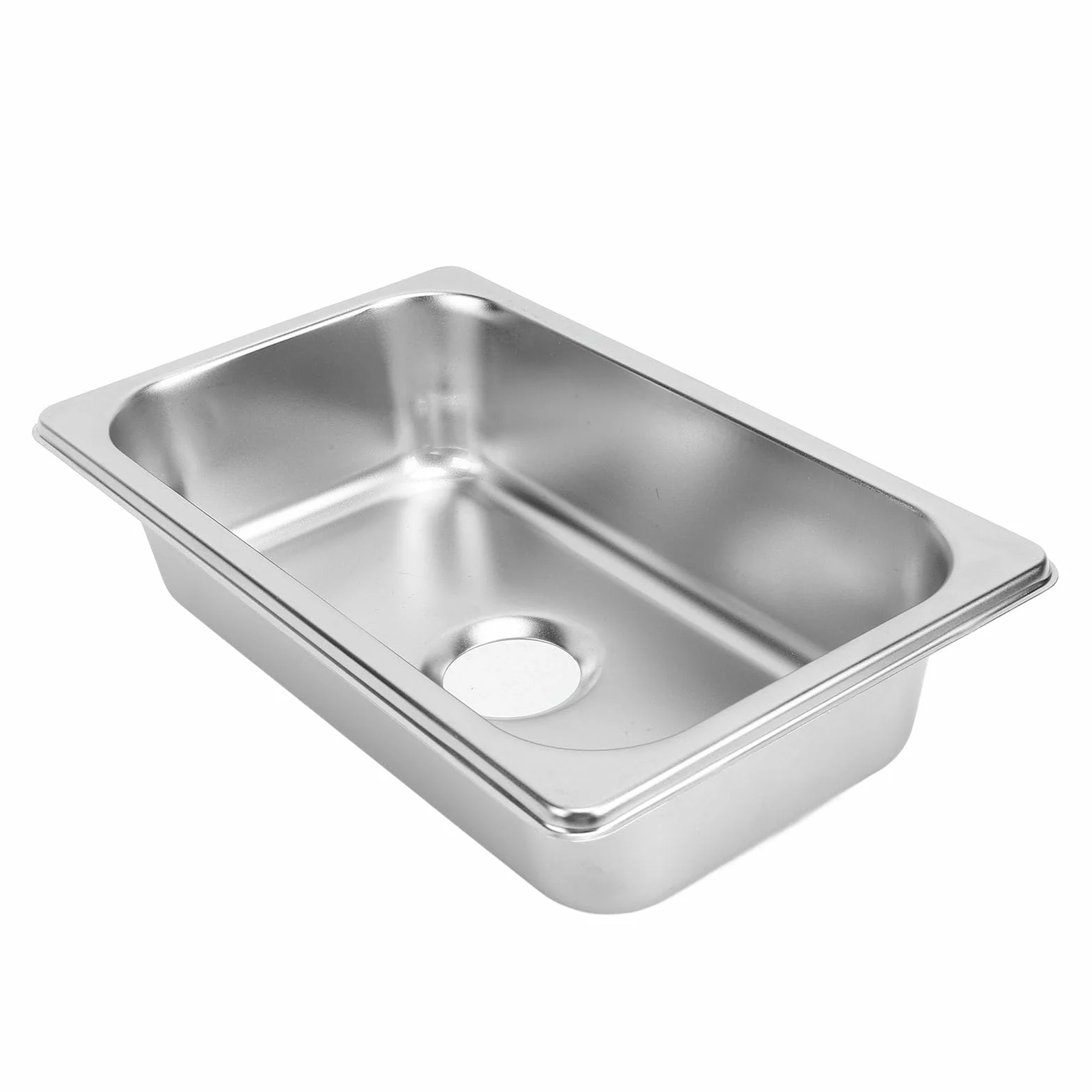 Lavandino per, 265x162x65 Mm Lavello in Acciaio Inossidabile RV 304 di Lunga Durata Facile Pulire con Scarico Fognario 40 Mm per Barche, Caravan, Yacht, Barche