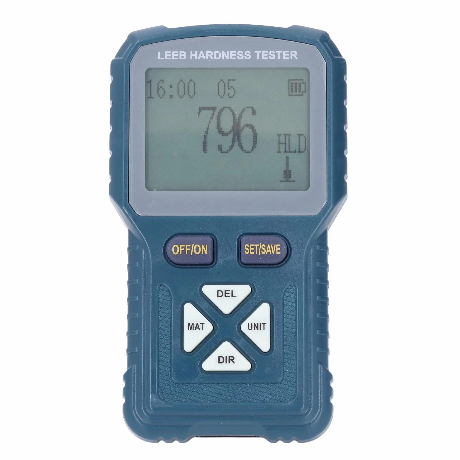 Durometro Digitale Portatile per Metalli Acciaio Rame Ottone Ghisa Alluminio Display LCD Batteria Ricaricabile