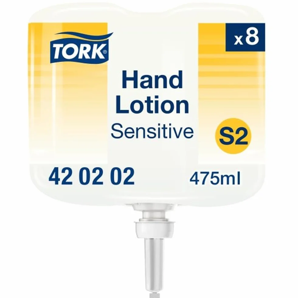 Tork Sensitive Lozione idratante per mani liquida S2 senza profumo 8 x 475 ml 420202