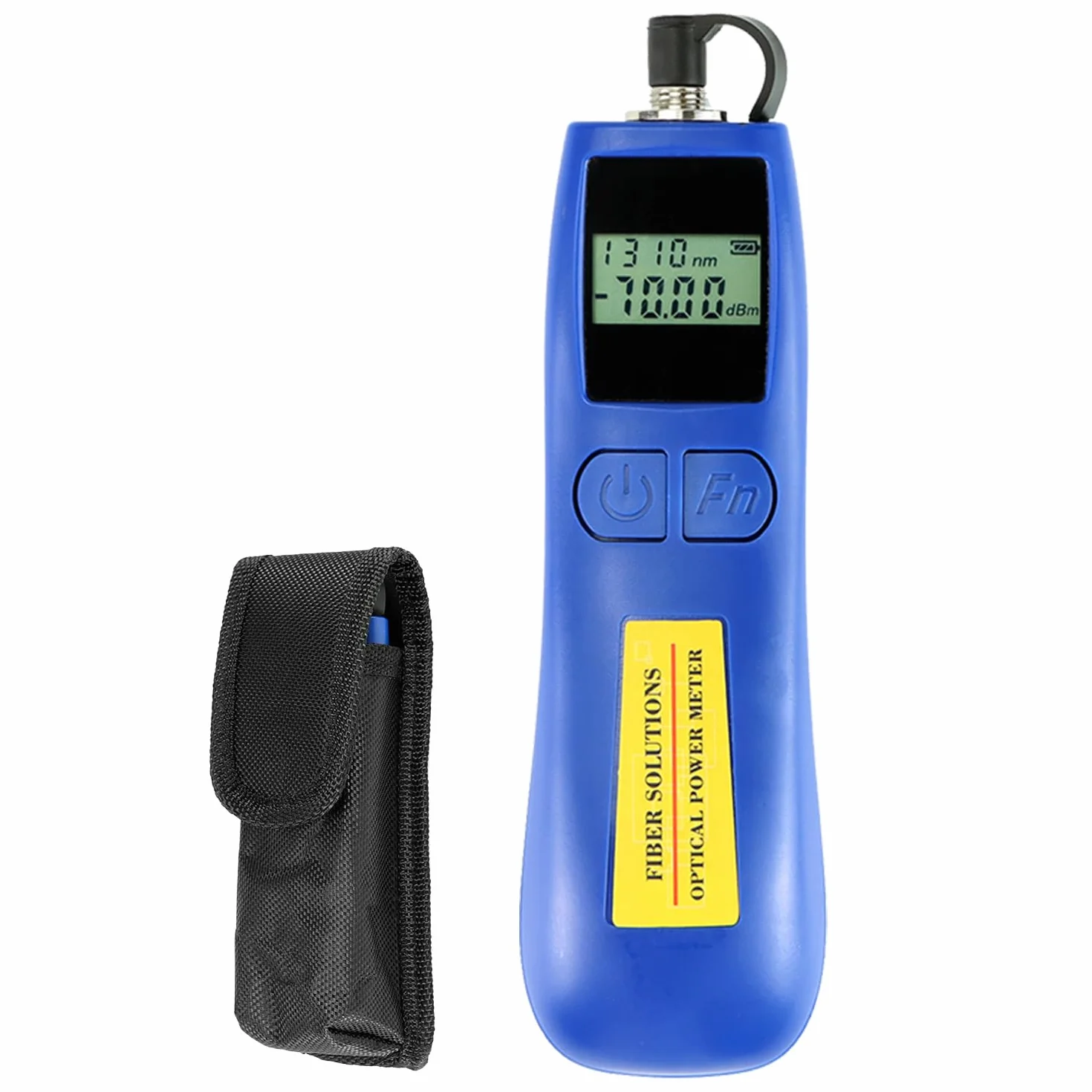 QWORK® Misuratore di potenza ottica portatile -70~+10 dBm - 6 lunghezze d'onda calibrate 850-1625 nm - Alta precisione ed efficienza energetica