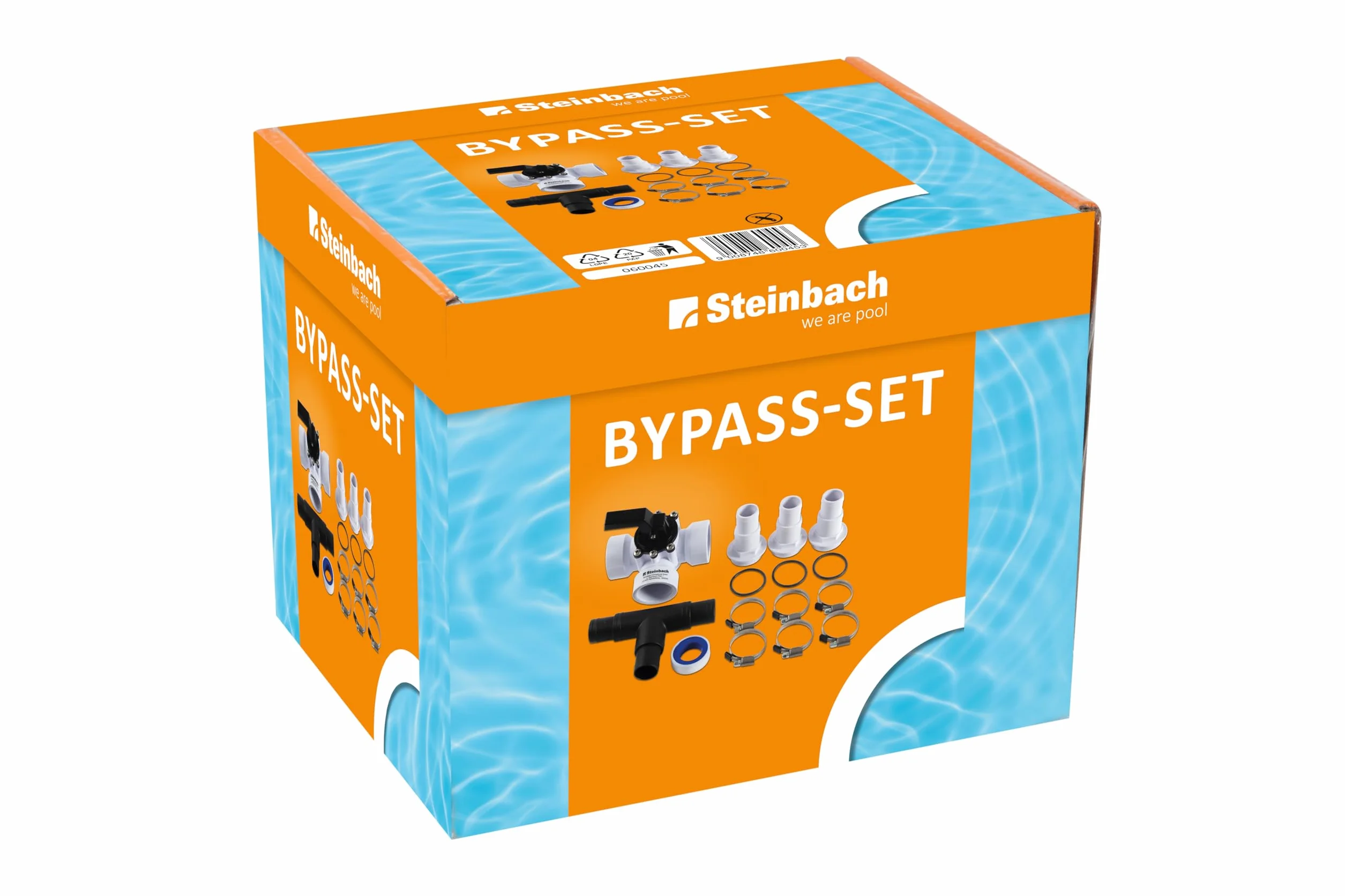 Steinbach 060045 - Set di Bypass con valvola a 3 Vie, Diametro Attacco 32/38 mm
