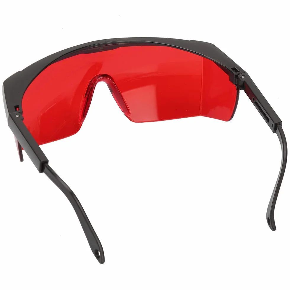 Occhiali protettivi laser, occhiali protettivi laser per PC portatili Occhiali anti laser di sicurezza per tutte le direzioni per la depilazione Disinfettante UV con luce blu(Rosso)