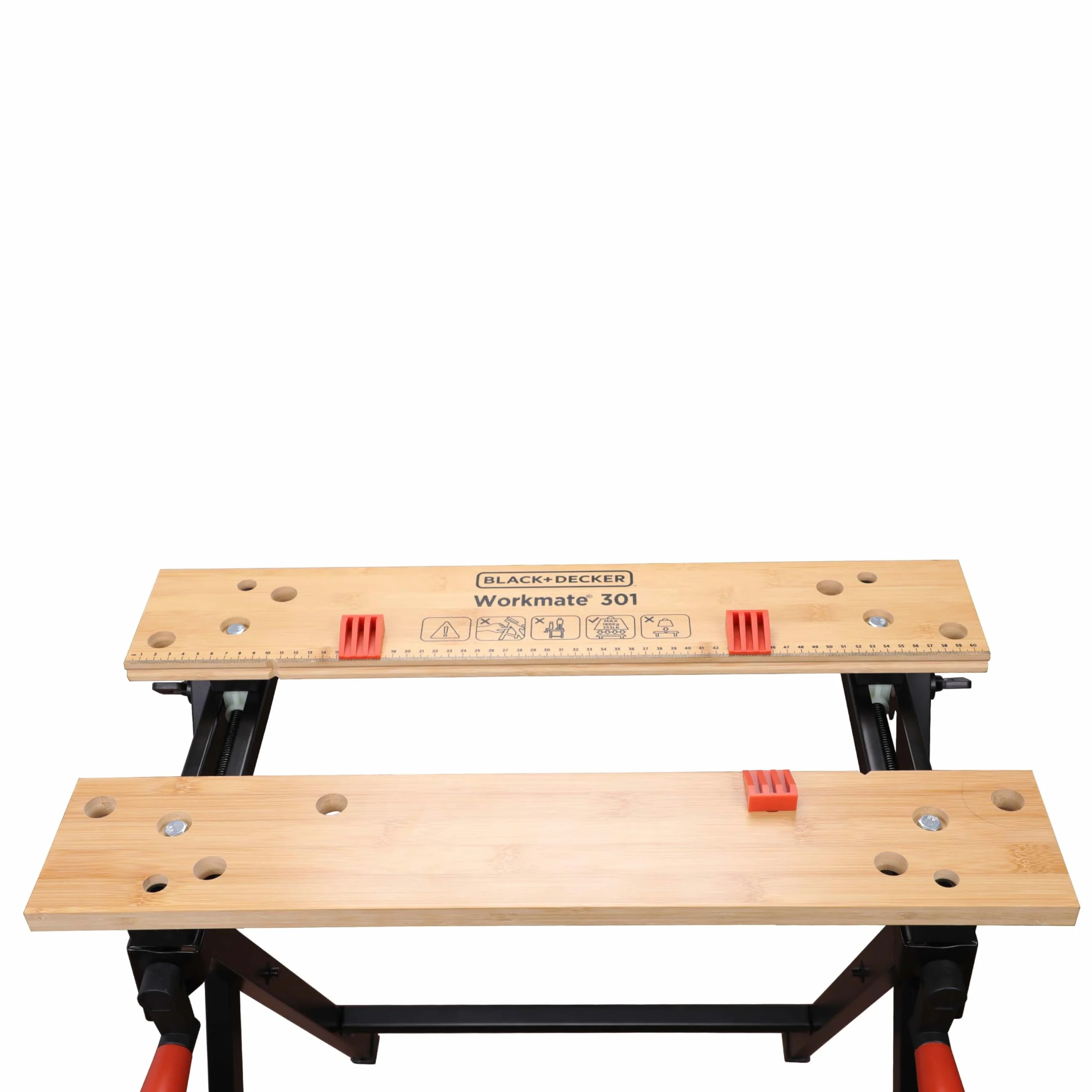 BLACK+DECKER, Banco da Lavoro Workmate, Black/Wood, 15.5 x 84 x 12.5 cm. WM301-XJ