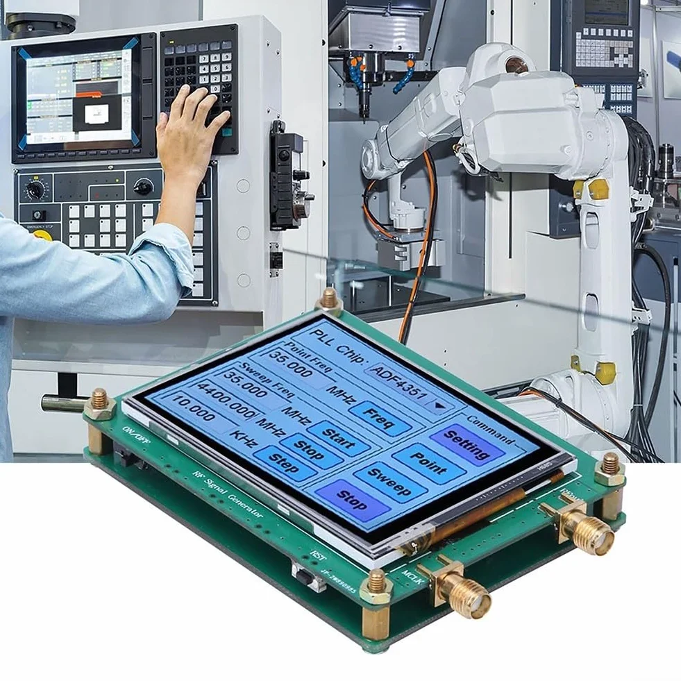 Generatore di segnale RF ADF4351 ADF4350 sweep frequenza controllo PC con cavo dati touch screen