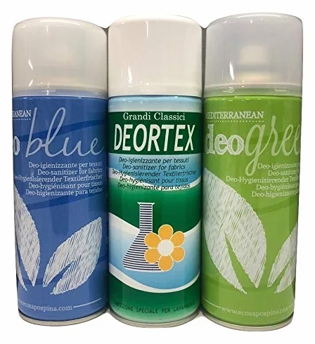 Rampi Deo Igien Blu Green Deortex Spray Deodorante Igienizzante Professionale 3x400 ml
