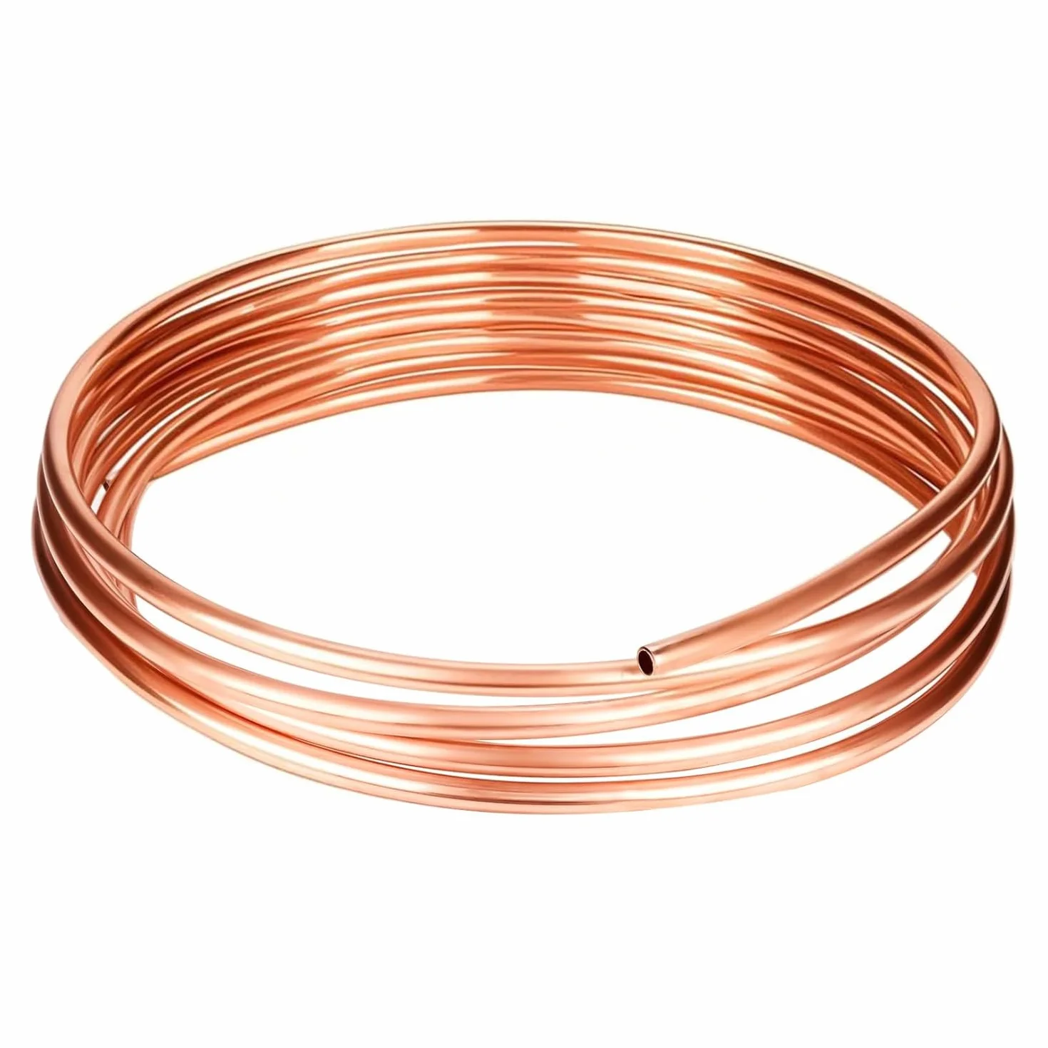 Tubo Rame 2M, OD 4 mm x ID 3mm Tubi di Rame Flessibile, Tubo in Rame Morbido per Generatori Sbarre Collettrici Cavi Condizionatori d'Aria Frigoriferi