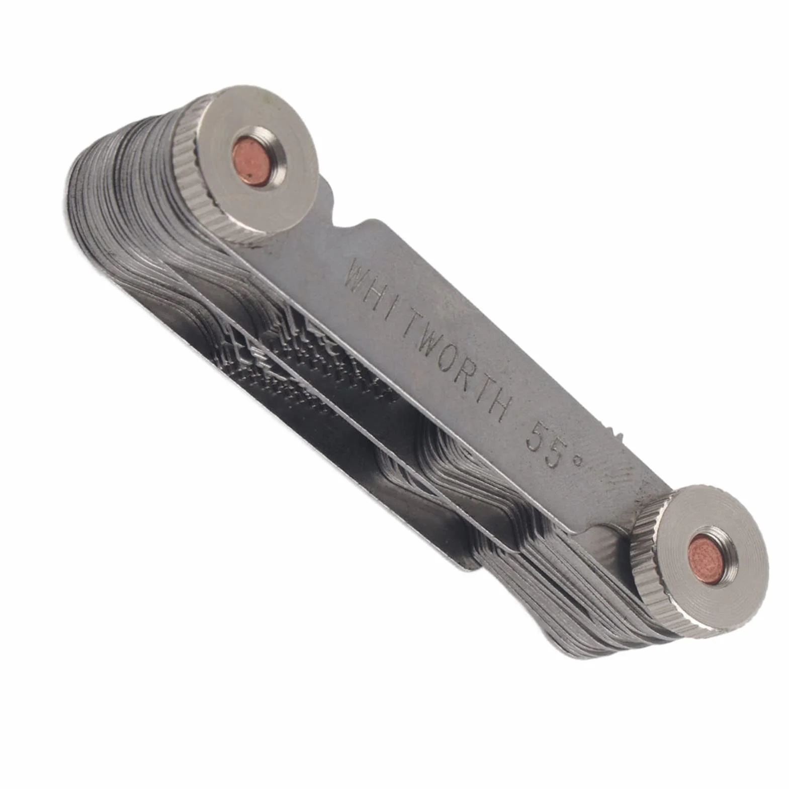 Yosoo Health Gear Misuratore di Filettatura 52Pcs Calibro a Tappo Filettato in Acciaio Inossidabile Strumento di Misurazione del Passo della Vite 60 e 55 Gradi
