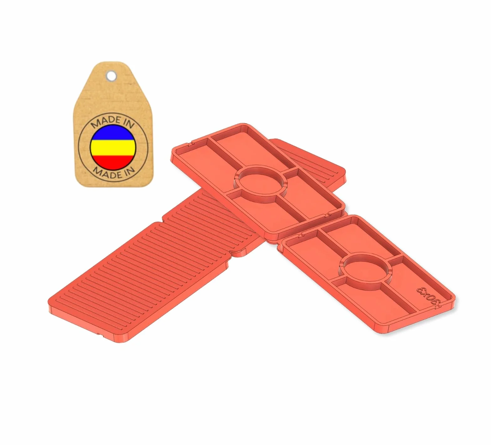 50 Spessori Plastica Divisibili 30x100 mm Distanziatori Piastrelle PVC Finestre 1-5 mm