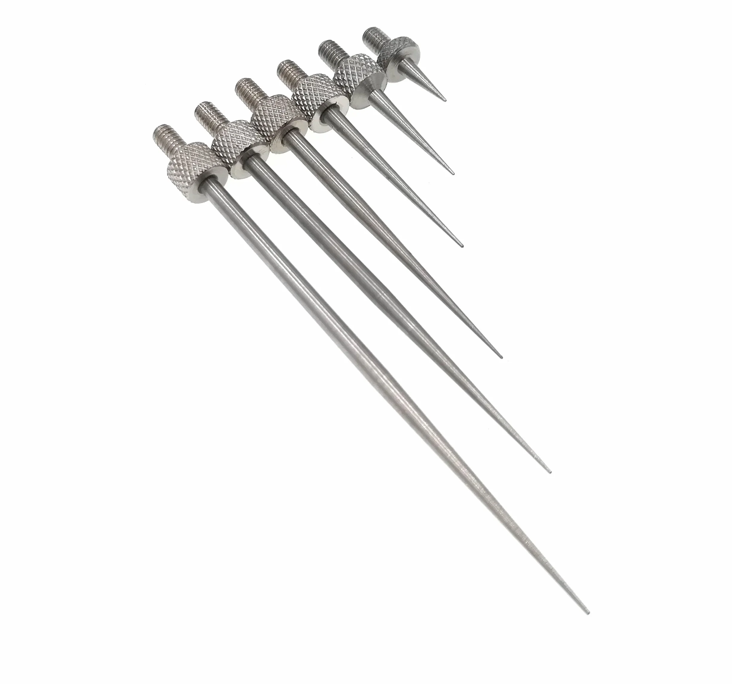SUXING Tastatori per comparatori, Tasti con filetto M2.5, Lunghezza 7/13/22/30/40/50mm, R0.15 mm，Puntalino a spillo