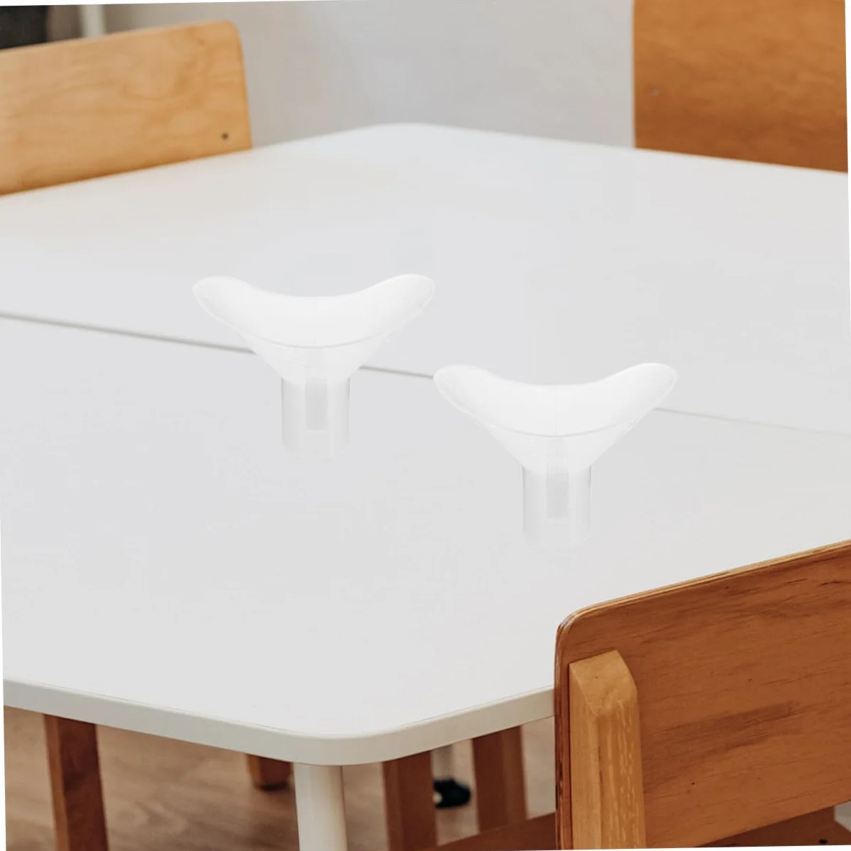 Set 4 Pezzi Bicchieri per Lavaggio degli Occhi in Plastica Bianca per Pulizia Oculare in Laboratorio