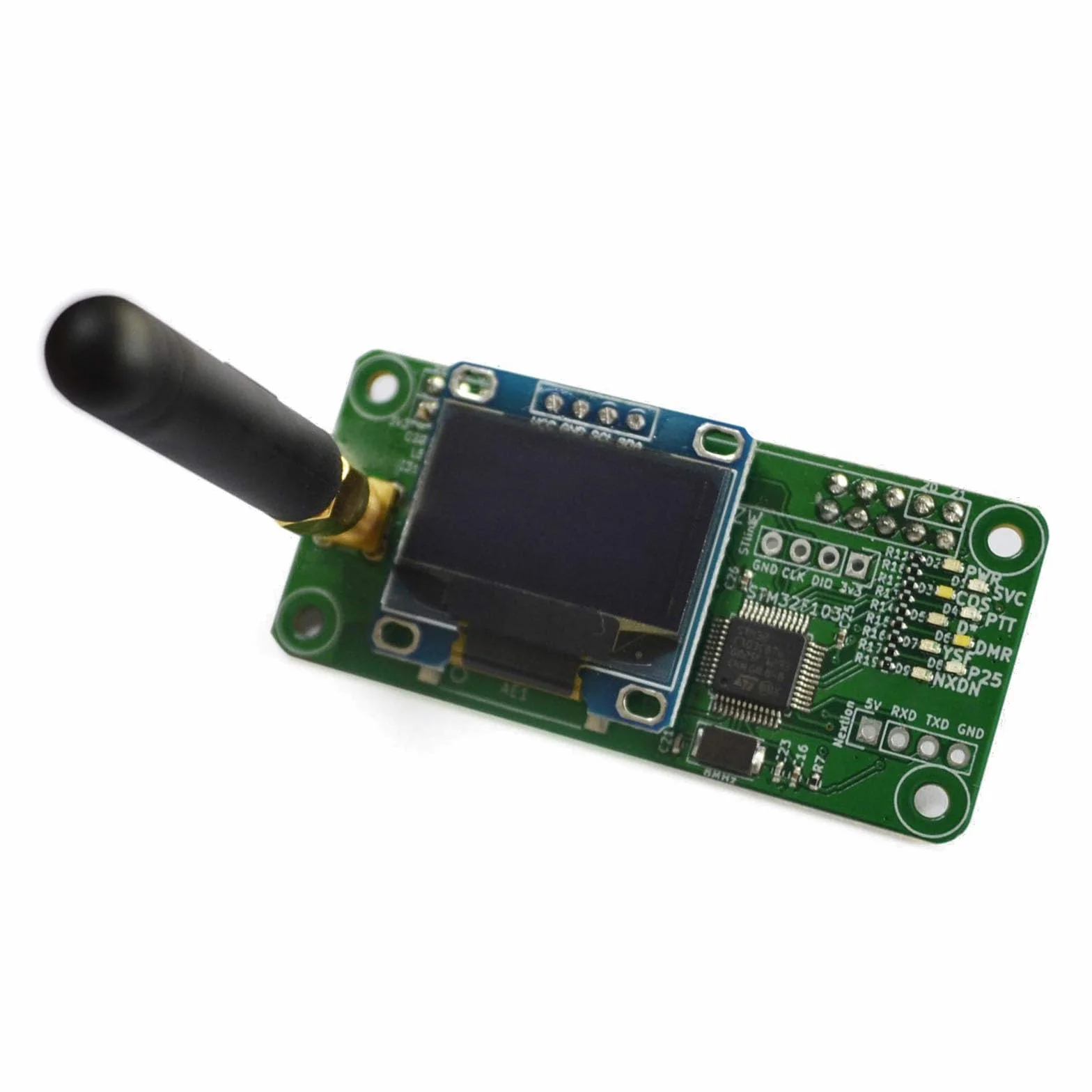 AURSINC MMDVM Hotspot Board + Antenna + Schermo OLED Supporto UHF C4FM YSF NXDN DSTAR P25 DMR Completamente assemblato e testato