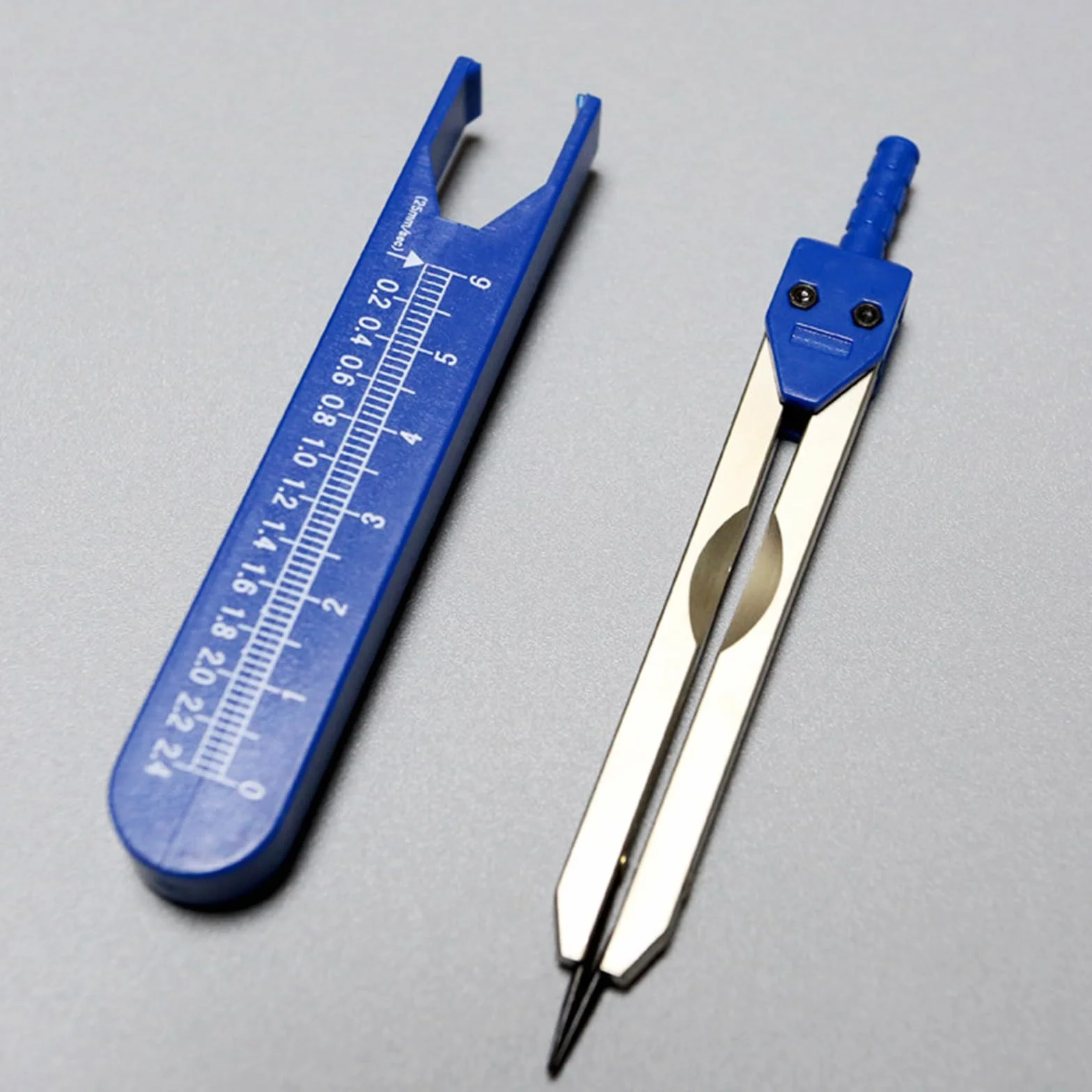 Compasso Divisore di Misurazione Pinze 0-2.4" Righello per Allattamento ECG Calibri Elettrocardiogramma Drafting