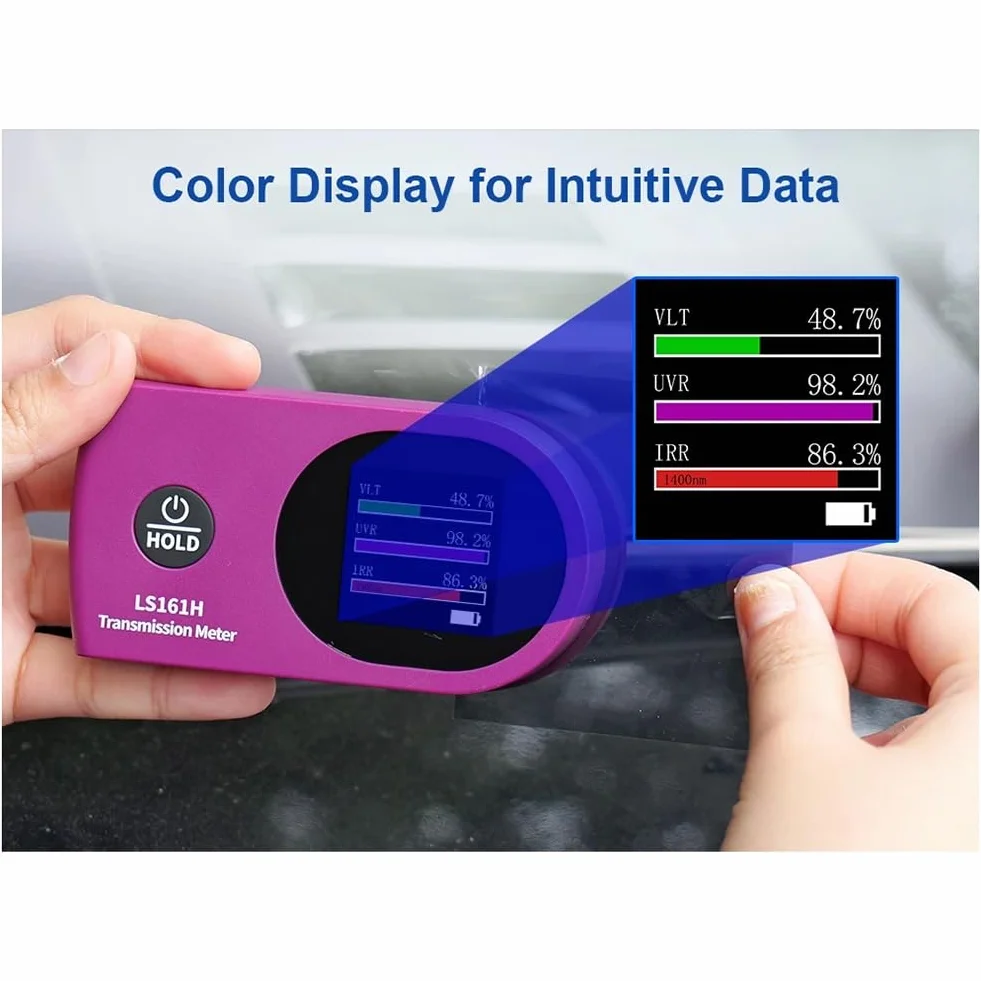 Misuratore di Finestre UV UV IR VLT Film Solar Film Tser Tester Film Film Meter LS161 (940nm)