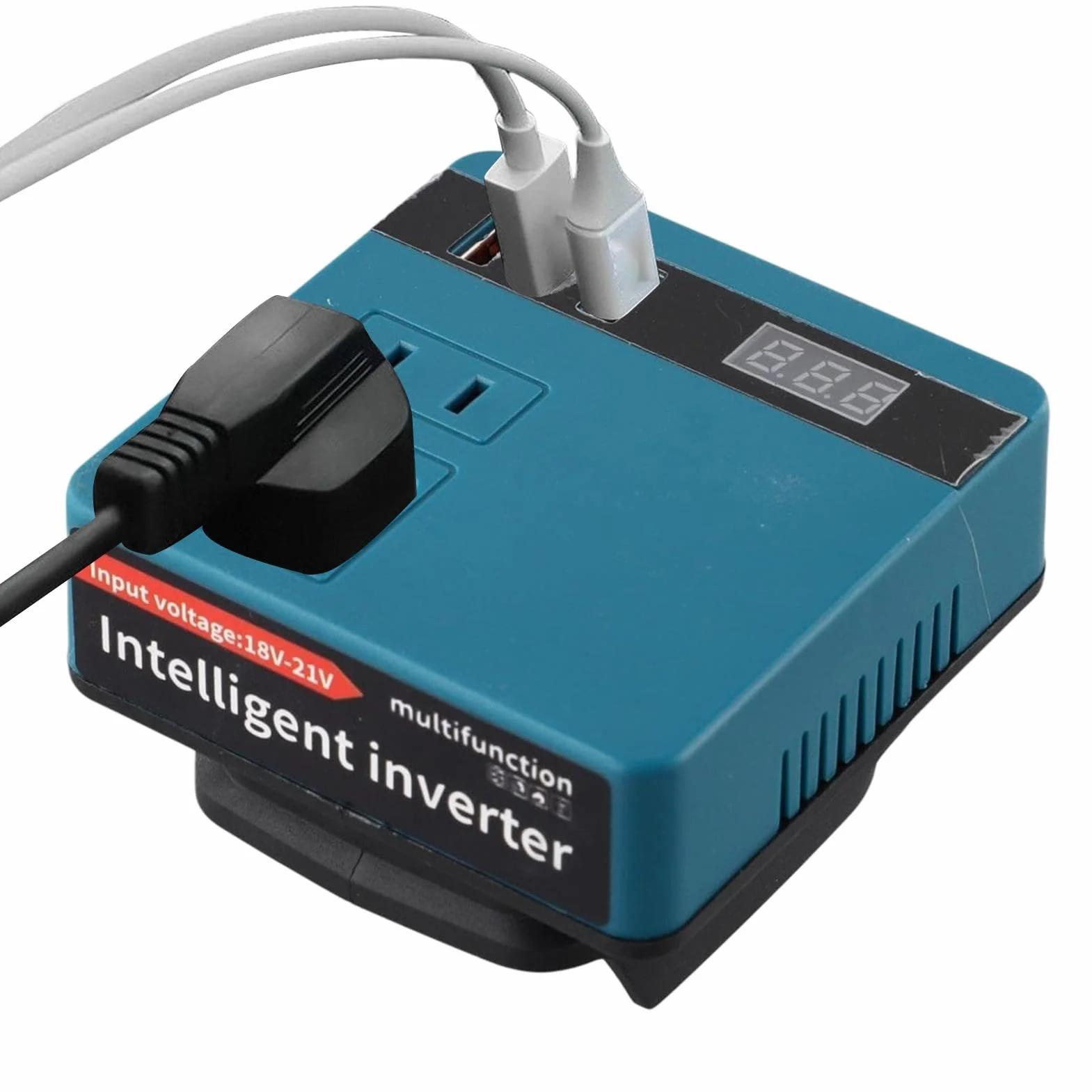 Centrale elettrica portatile, inverter da lavoro all'aperto con display di corrente, alimentazione a batteria, per esterni, campeggio, viaggi, casa