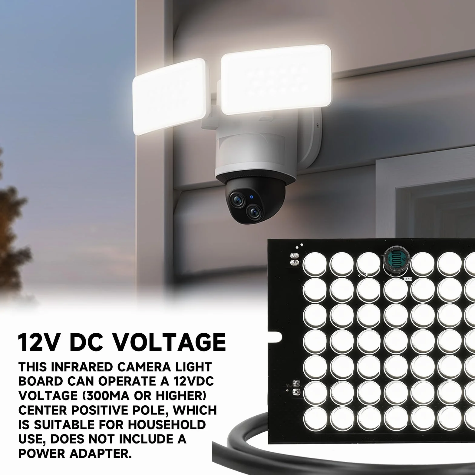 Lampada a infrarossi 940nm DC12V 48 LED CCTV Illuminatore per telecamera di sicurezza