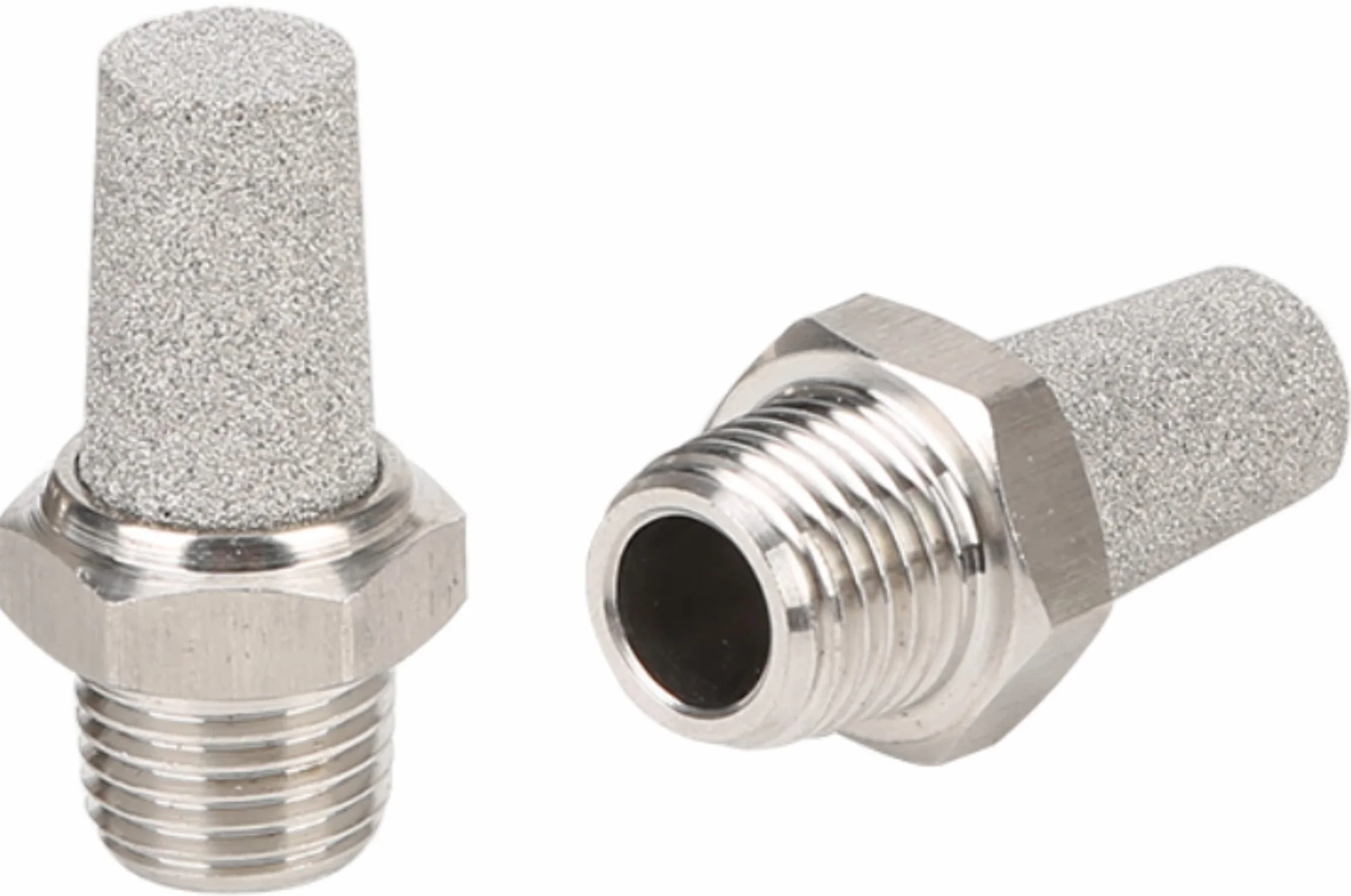 Silenziatore pneumatico VA in acciaio inox 1/8" 1/4" 3/8" 1/2" V2A