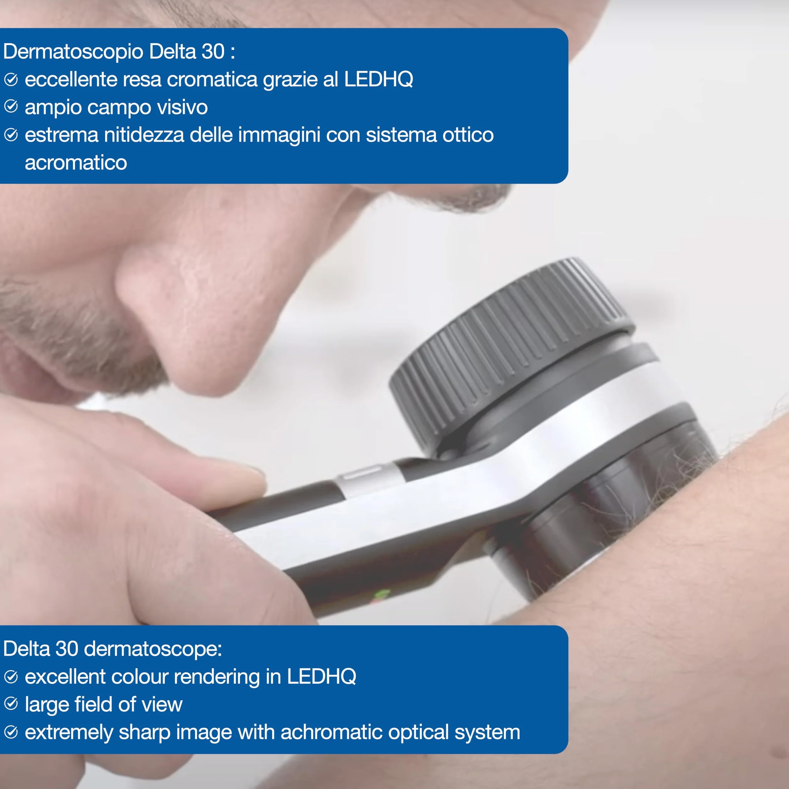 HEINE Dermatoscopio Delta 30 LEDHQ nero