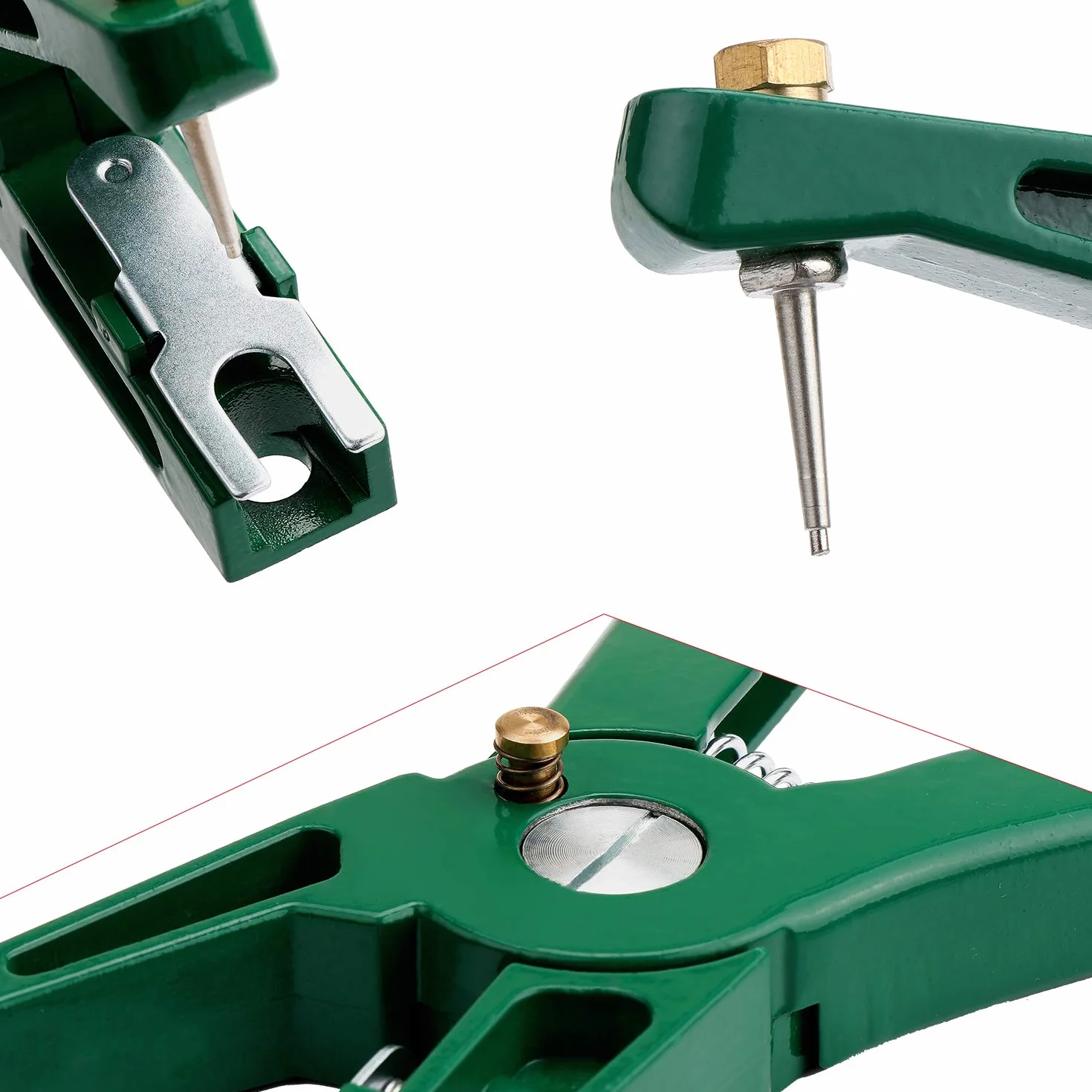 Pinze per Etichette per Animali Bestiame Animale Marchio Auricolare Pinza Applicatore per l'Installazione di Suini Bovini Pecore Orecchio Marchio Auricolare (Verdi)