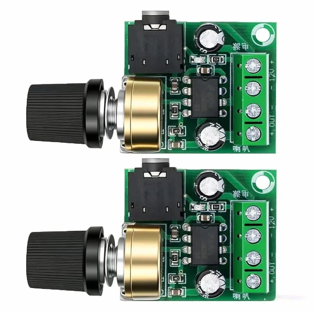 2 pezzi Modulo Amplificatore Digitale LM386,10W LM386 modulo Amplificatore Audio DC 3V-12V Scheda Amplificatore