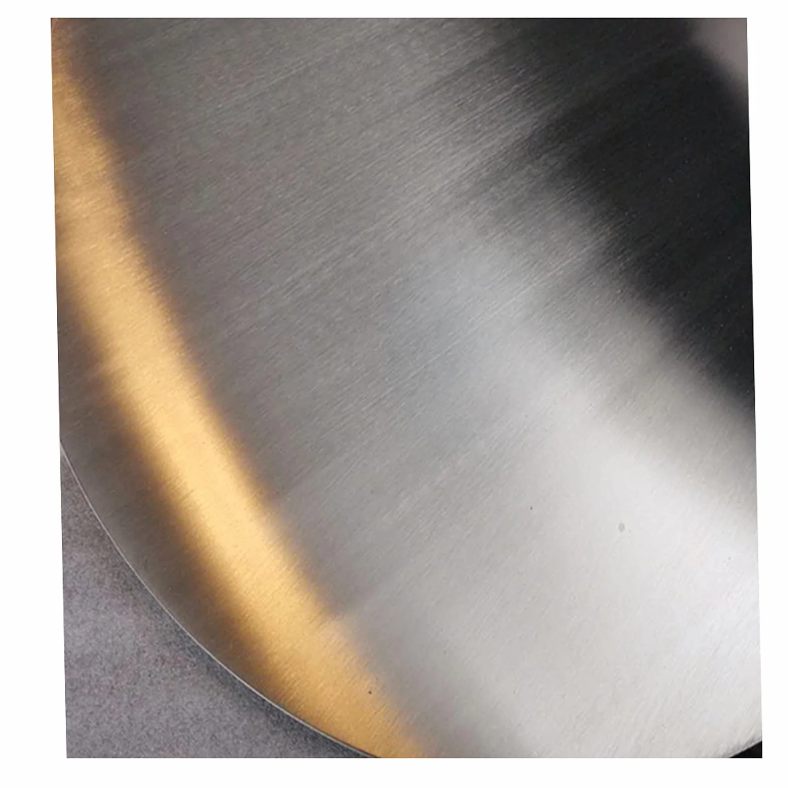 304 in acciaio inox tondo lavorazione del metallo piastra in acciaio, diametro 400 mm; spessore 0,5 mm