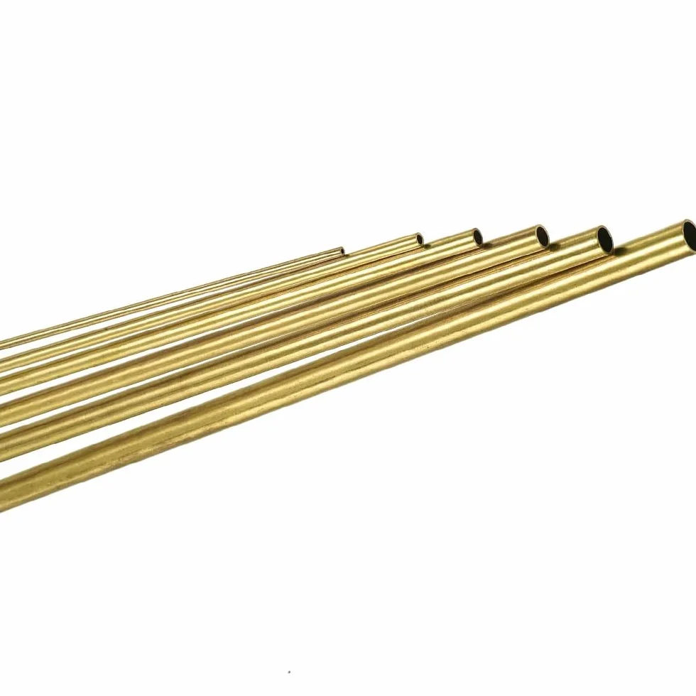 Tubo in Ottone H62 Lunghezza 500mm Spessore 1mm Diametro Esterno 32-65mm