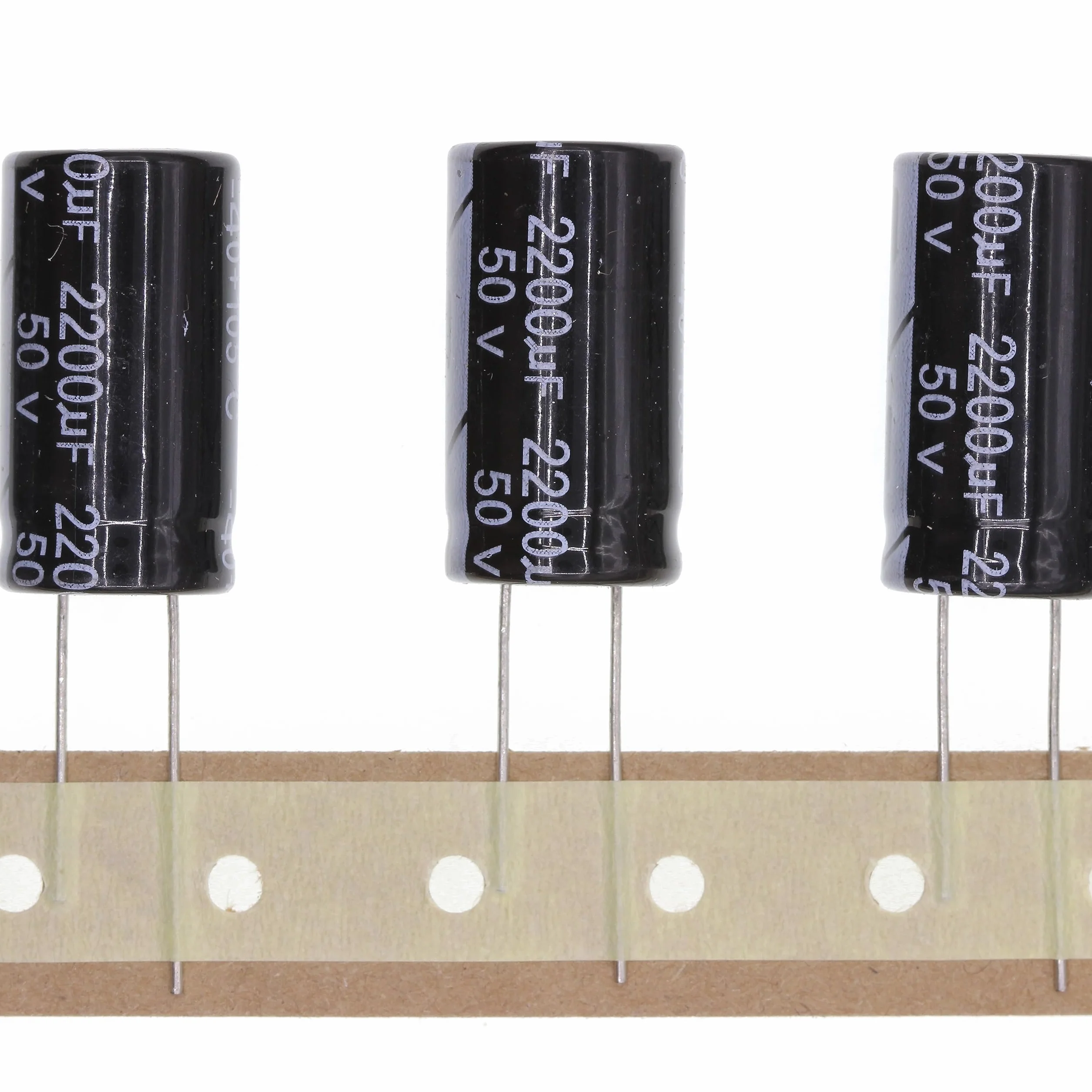10 Pezzi 50V 2200UF Condensatore elettrolitico in alluminio plug-in 16x30 16 * 30mm