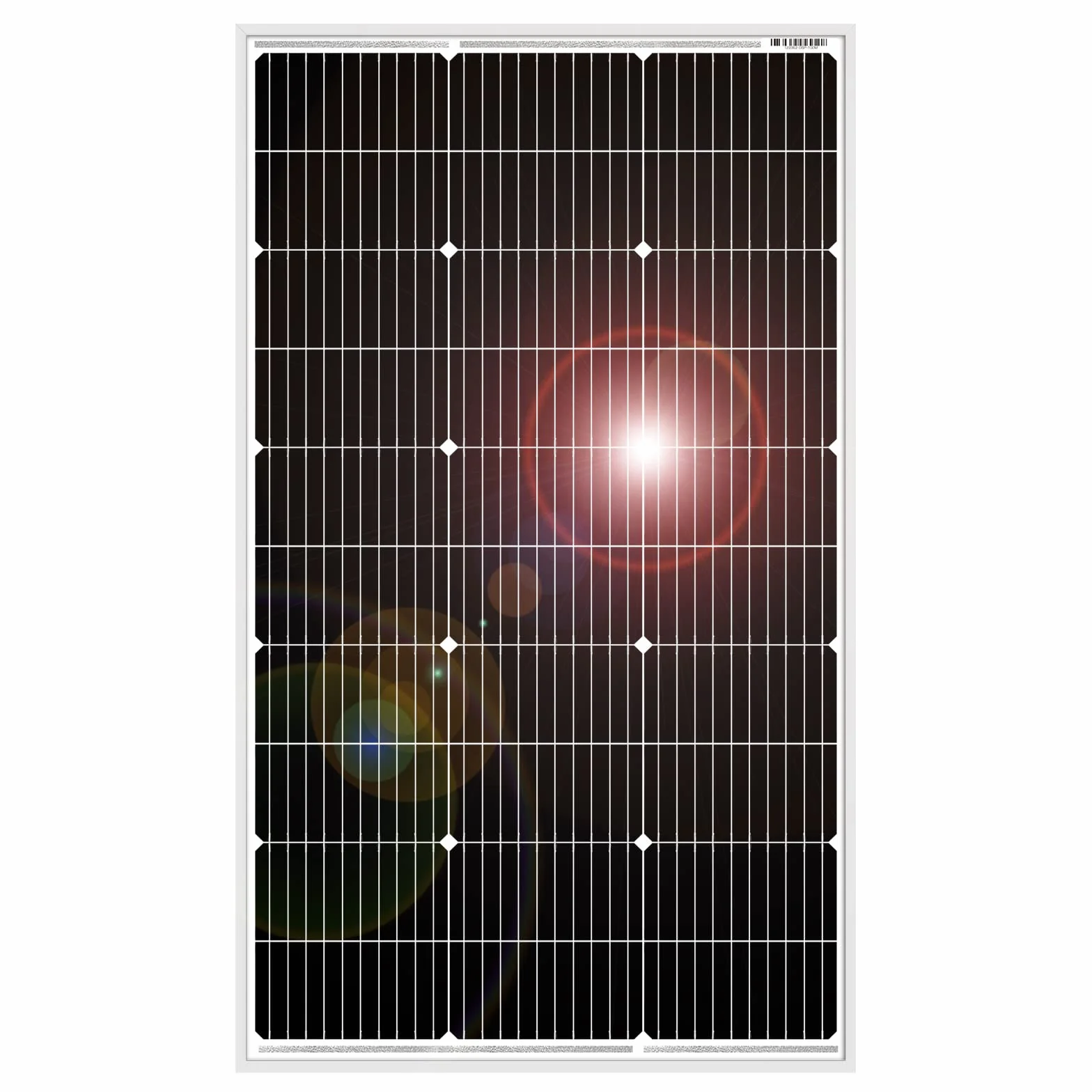 DOKIO Pannello Solare 100W 12V Monocristallino Fotovoltaico