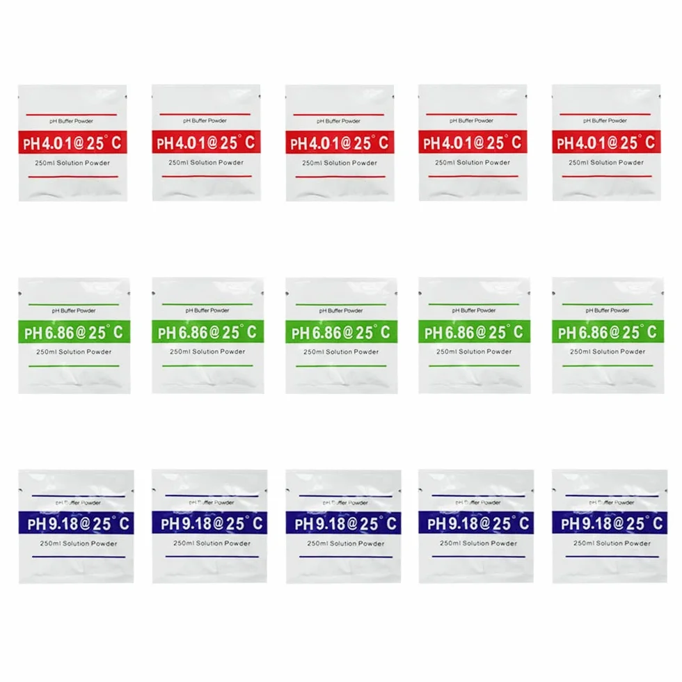 Punto di calibrazione del misuratore di PH 3 Tipo Set di Polvere tampone PH Polvere di Soluzione di calibrazione per misuratore di PH