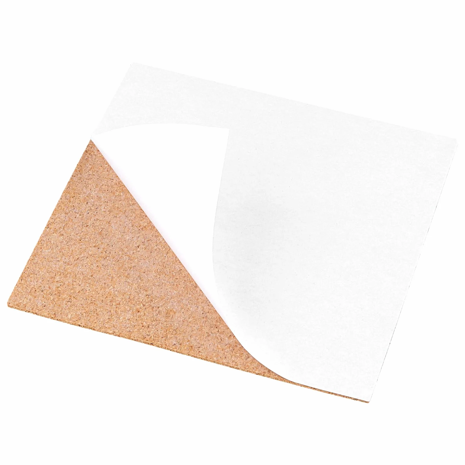 FUNSUEI Sottobicchieri in Sughero 15x15 cm 2 mm per Tazze da Caffè Vino Tè autoadesivi