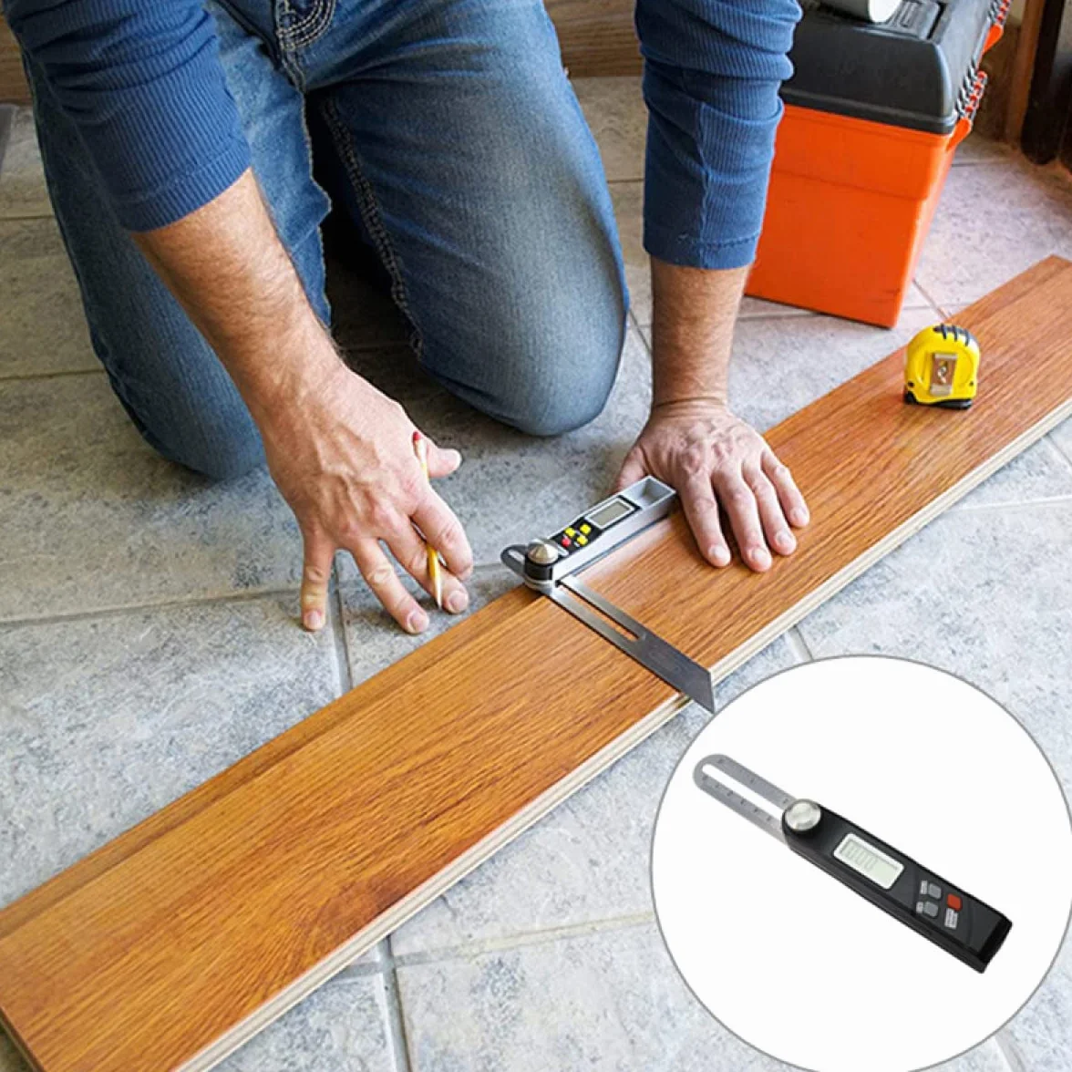 SPORTARC Righello Angolare Digitale 360 Gradi Goniometro T Smussato per Lavorazione Legno