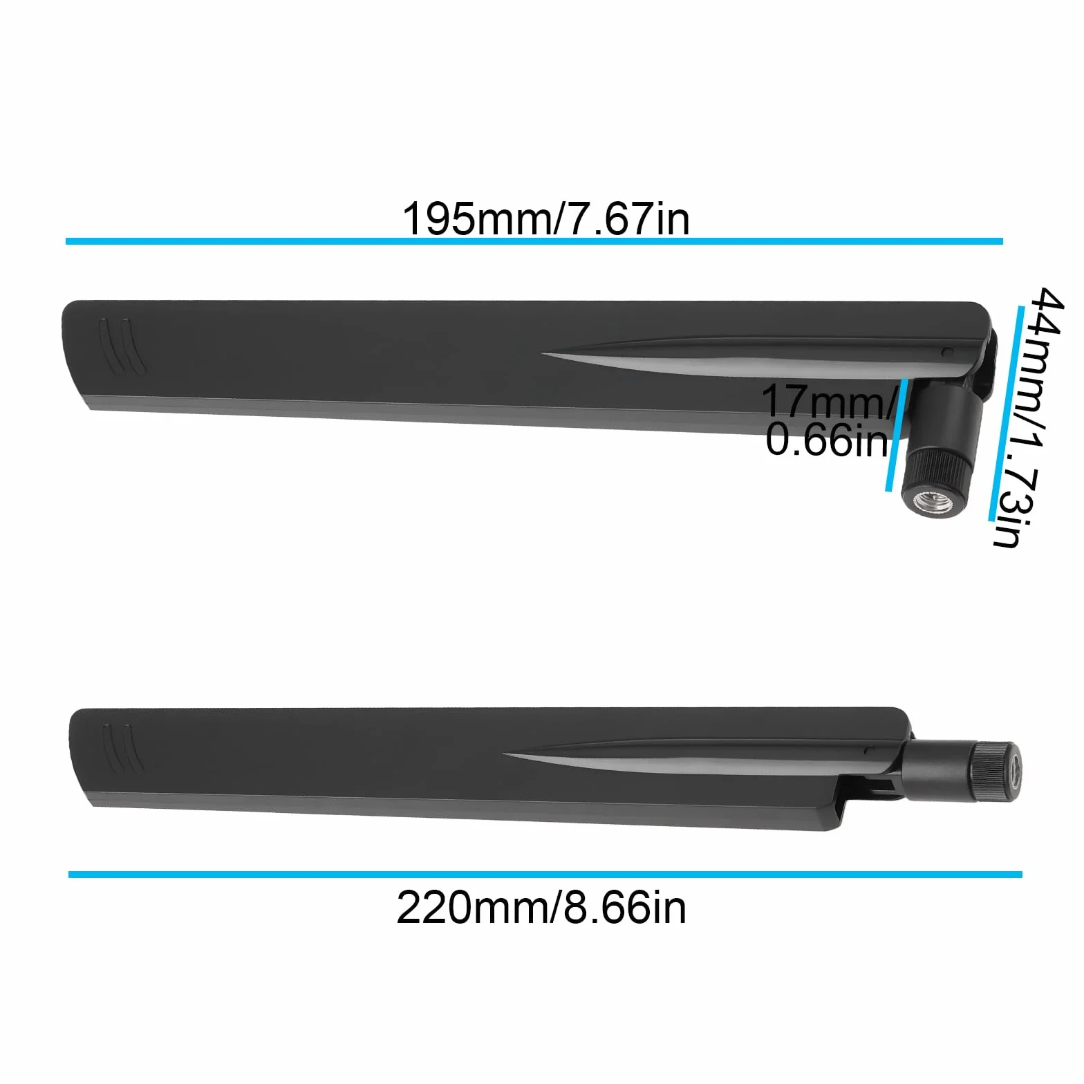 SG Store Antenna Omnidirezionale SMA Ad Alto Guadagno 5G 18dBi Full-Band 600-6000MHz per Apparecchiature di Rete GSM/GPRS/5G/4G//NB-loT Full Band Nera