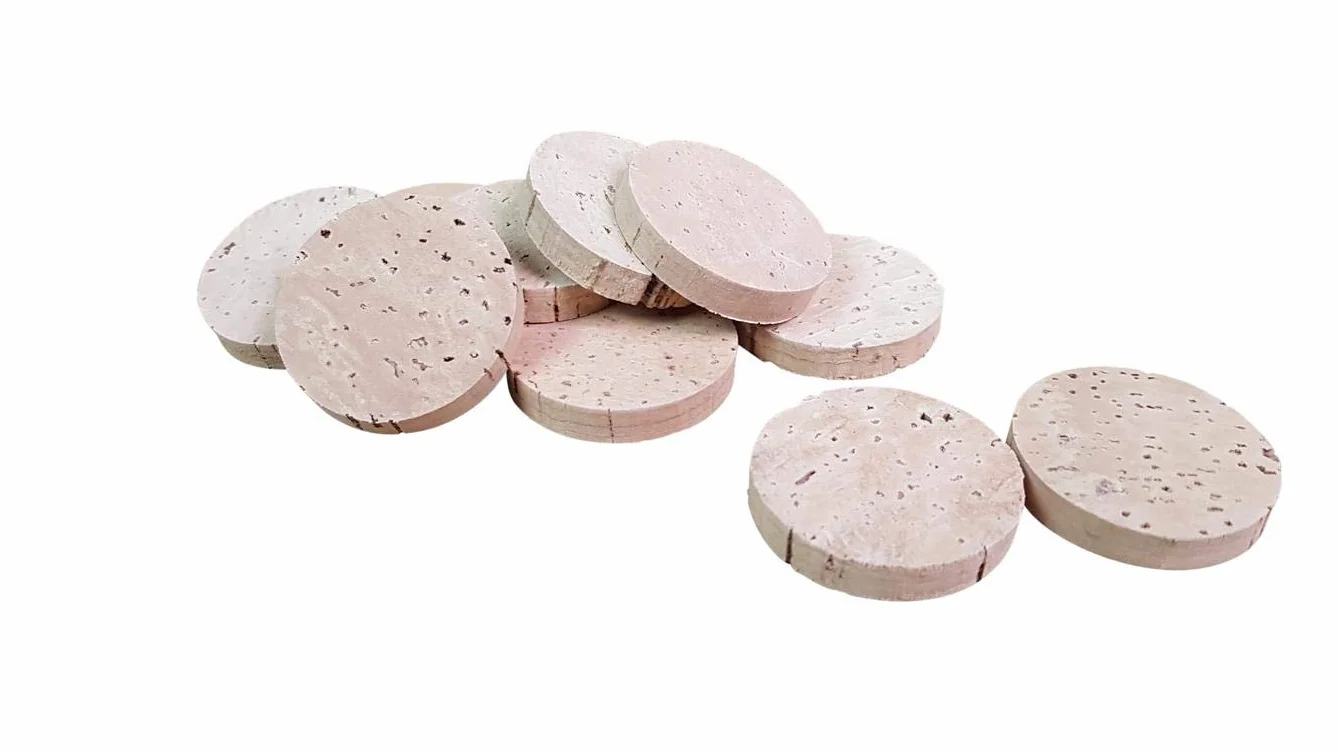 Dischi in sughero 35 mm x 6 mm, 20 pezzi, sughero naturale per bricolage e modellismo