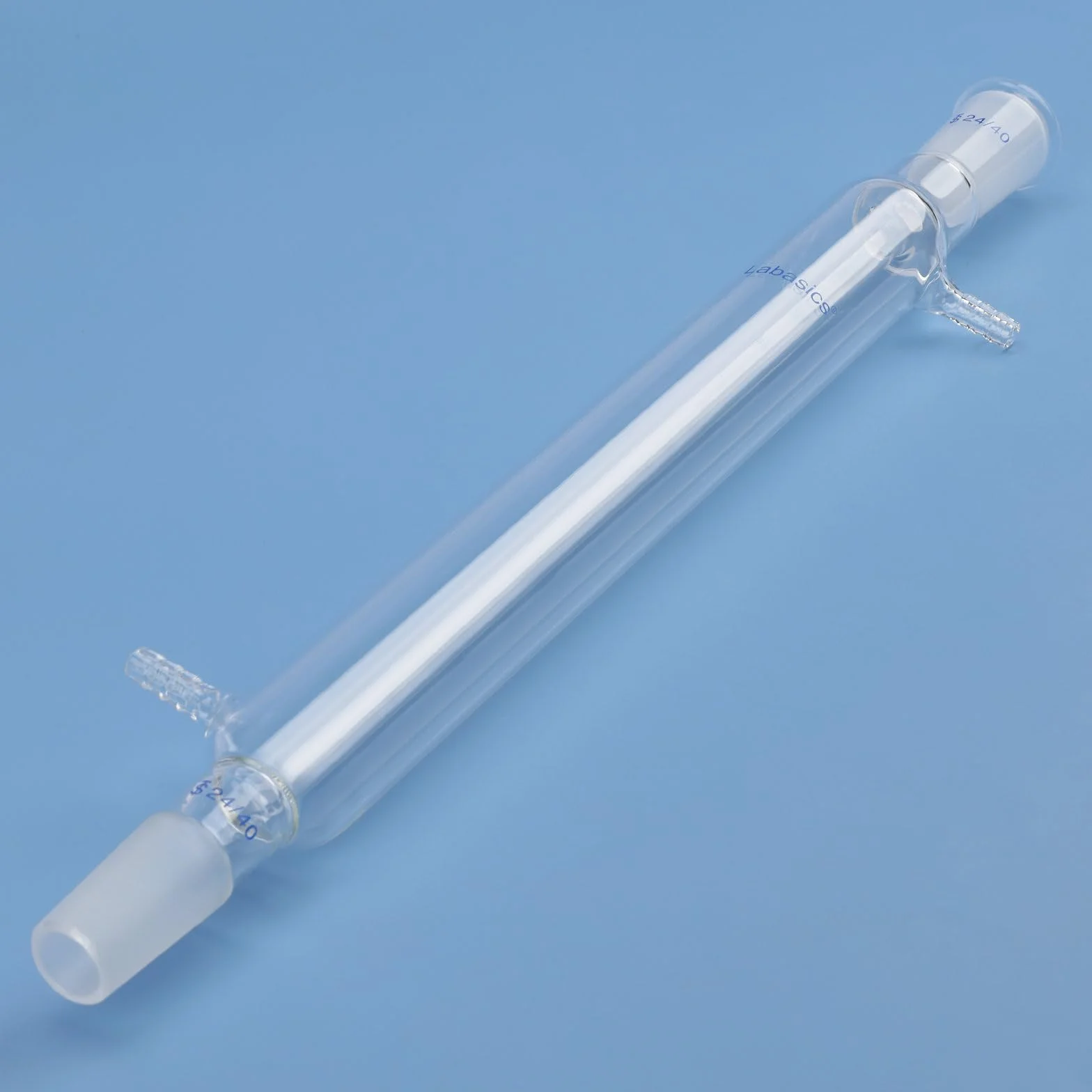 Labasics Borosilicato Vetro Condensatore Liebig con 24/40 Comune e Lunghezza Giacca 300mm, Condensatore per Vetro da Laboratorio Glass Liebig Condenser