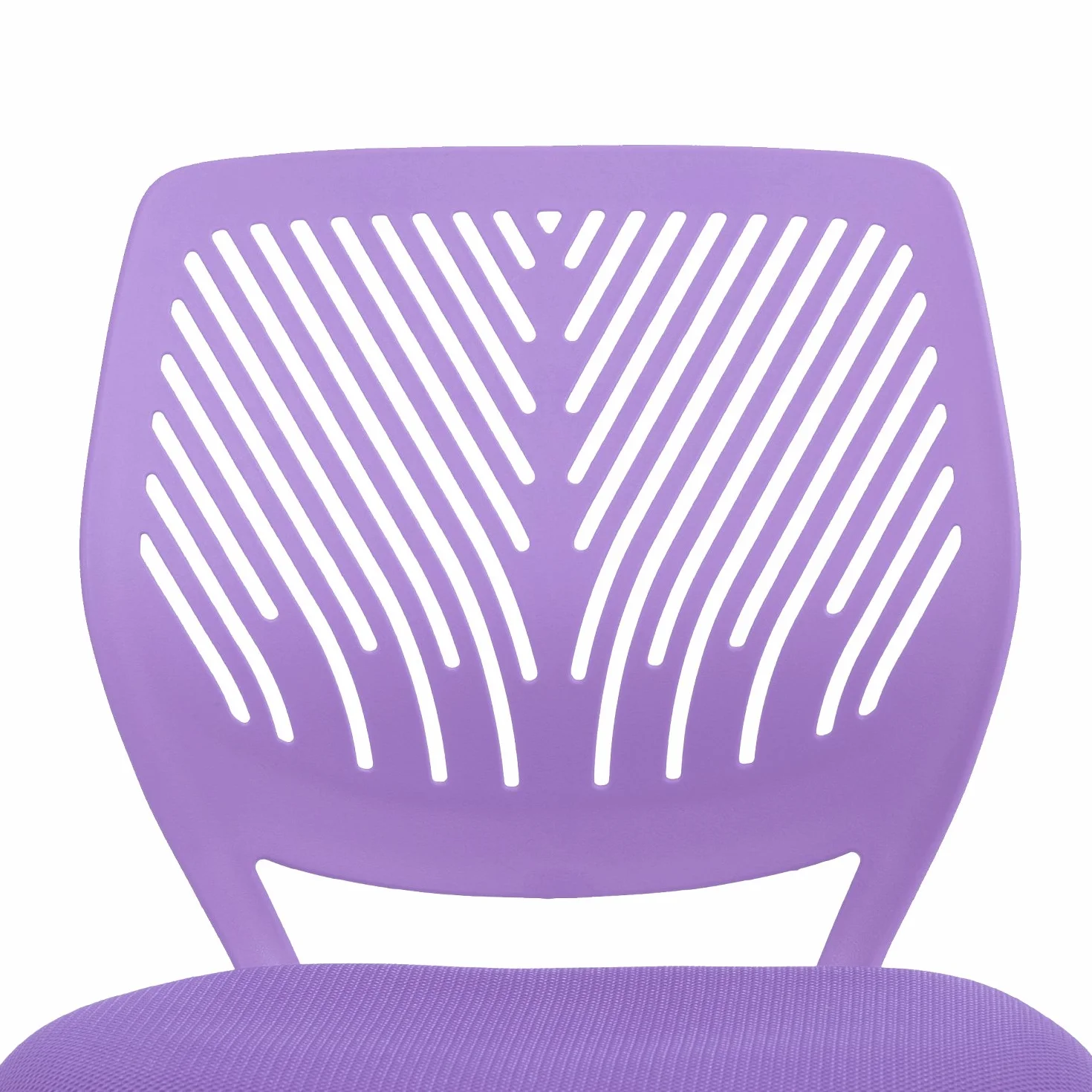FurnitureR Sedia ergonomica compatta per scuola, schienale in rete traspirante, altezza regolabile, viola