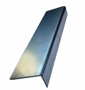Angolo in acciaio zincato 60 x 80 x 2 mm 500 mm S235JR profilo a L