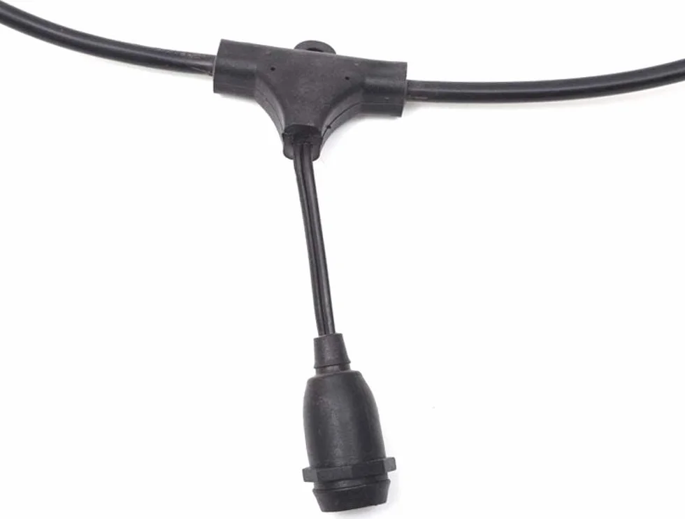 Catenaria 10 Portalampada E27 Impermeabile IP54 Nero