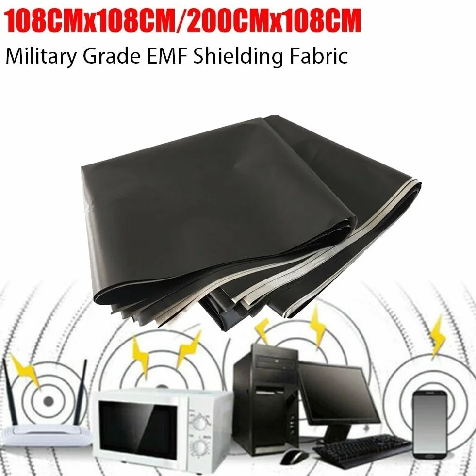 Tessuto schermante EMF RFID, protezione anti-radiazioni militare, 1 m x 1 m