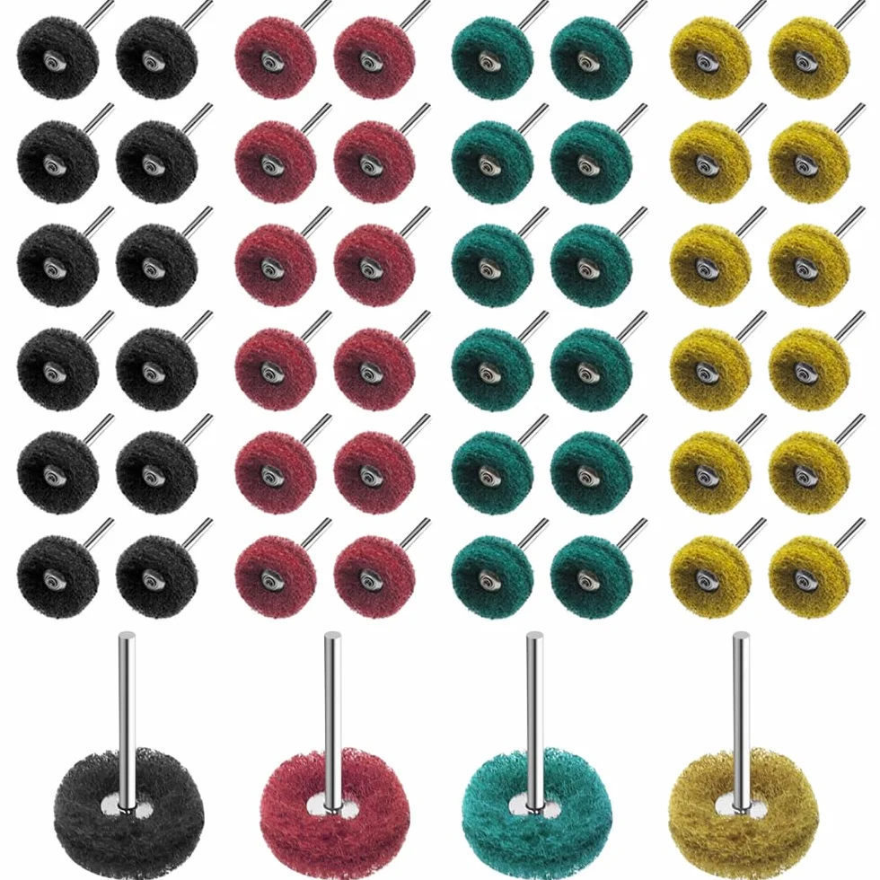 Dischi abrasivi colorati 25 mm grana 120/180/320/400 80 pezzi per utensili rotanti