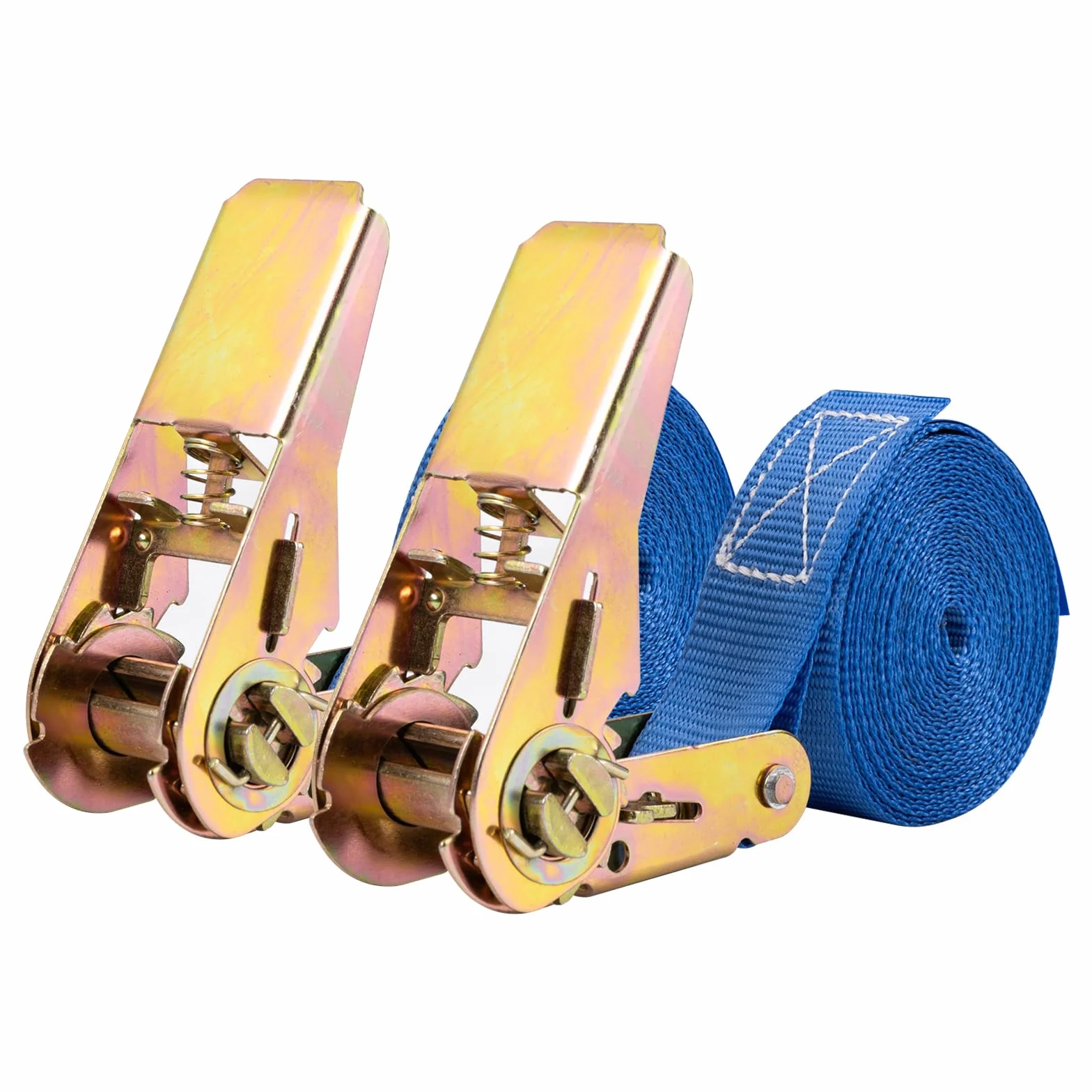 Carehabi Cinghia di fissaggi 4M,Set da 2 Pezzi,Lunghezza Fino a 800 kg,Cinghie di serraggio Per il trasporto di materiali,motocicli,biciclette,rimozioni,pacchi bagagli,camping(Blu)