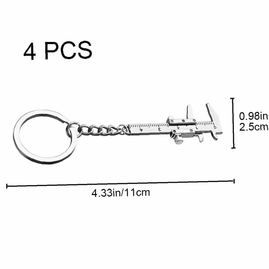 4pcs Mini Pinze Portatili Pinza per Cimera della Lega di Tastiera Tastiera 0-40 Mm Calibro Calibro Califerie Righetti Misuranti Strumenti di Misurazione