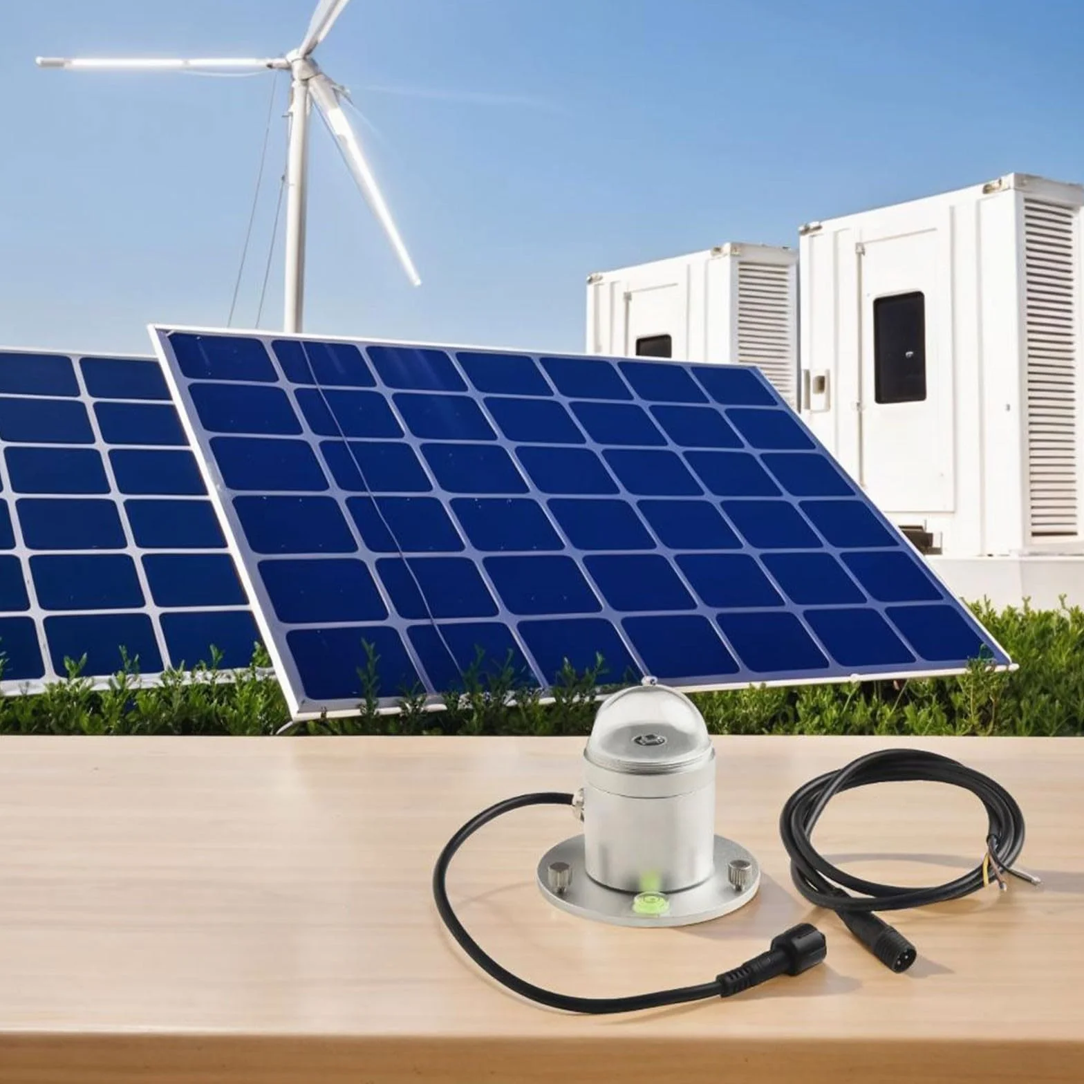 Sensore di radiazione solare totale 0-2000W/m2 con elevata precisione di assorbimento ±5% per misurazione della luce solare, gamma di lunghezze d'onda 400-1100nm, uscita RS485 Modbus-RTU, livello