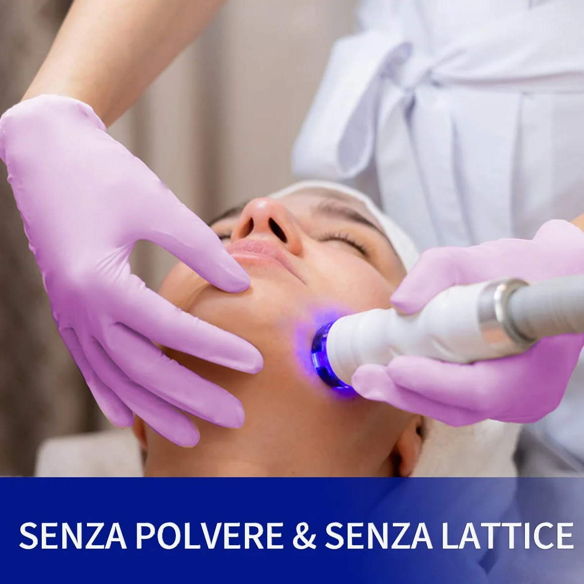 Safe Health Guanti monouso da esame Nitro XL 90 pezzi Senza polvere Senza lattice CE EN455 Ipoallergenici