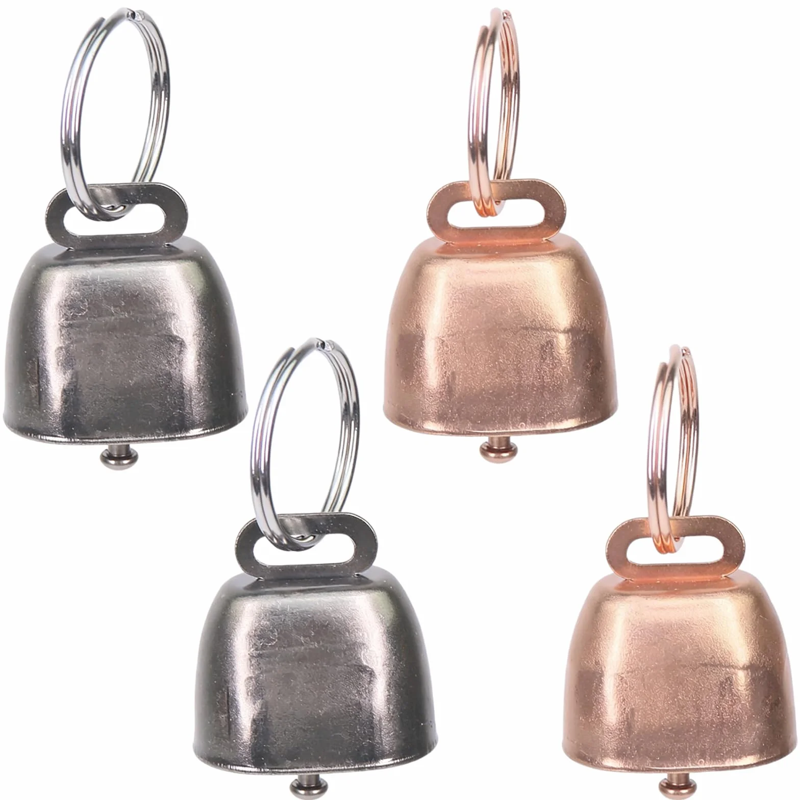 4 PCS Campana di Rame per Pascolo di Pecora,Campana di Bronzo Forte, Animale da Fattoria in Rame, per Bovini, Capra, Fattoria di Animali