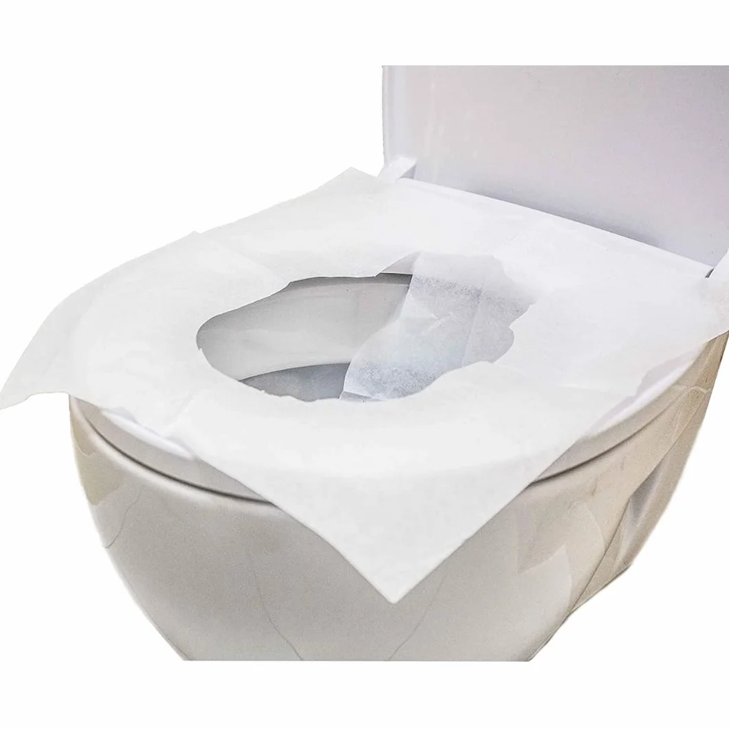 Copriwater Tascabili Usa e Getta di Carta Bianco Universale 8 Pezzi