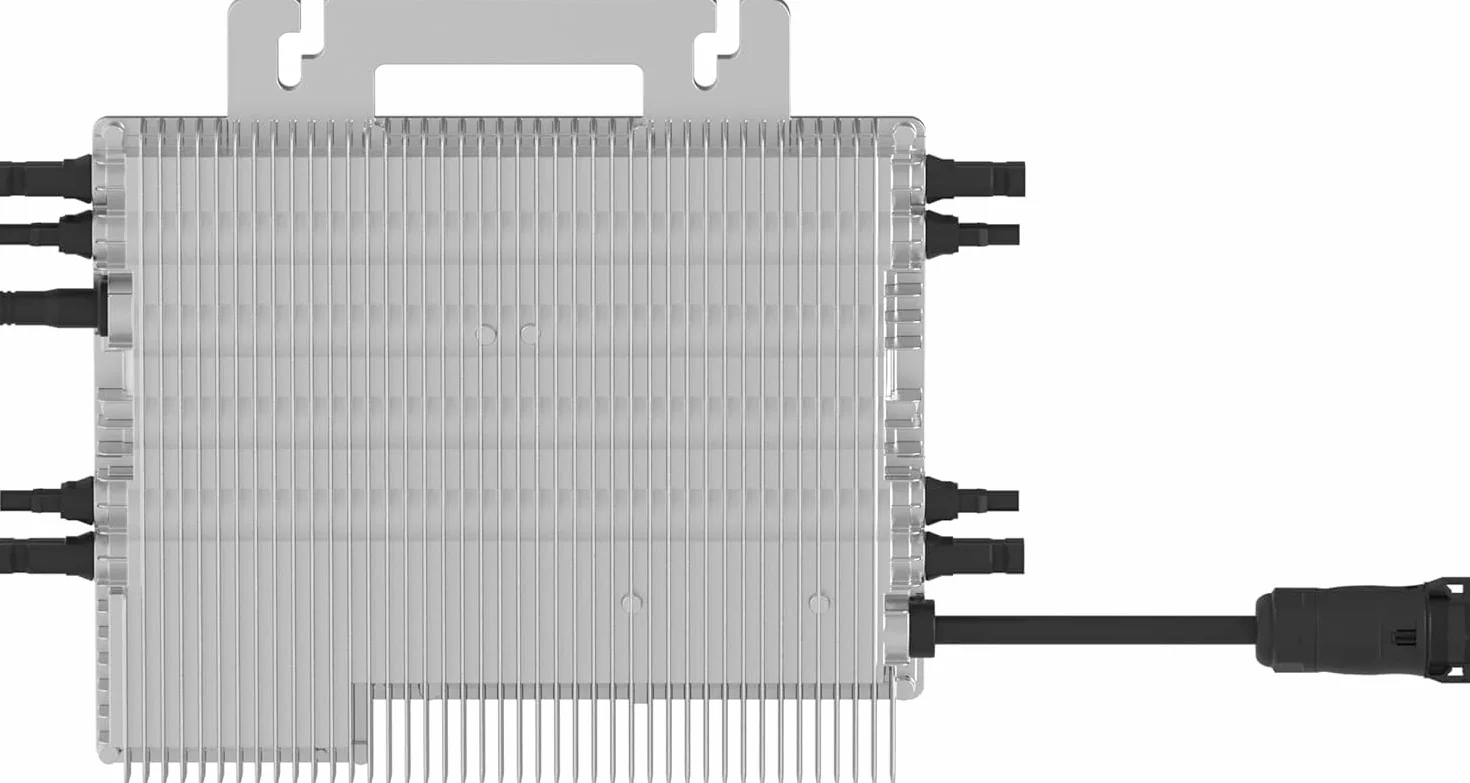 Deye SUN-M200G4-EU-Q0 - Micro inverter da 2000 W, 4 MPPT WiFi, IP67, conforme alla norma VDE, nuova generazione con Relè Solar PV con cavo Schuko da 5 metri per impianti da balcone