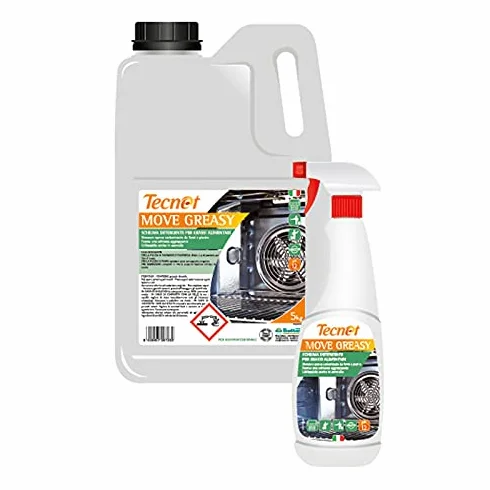 9 flaconi da 750ml - Detergente in schiuma per forni e griglie Move Greasy