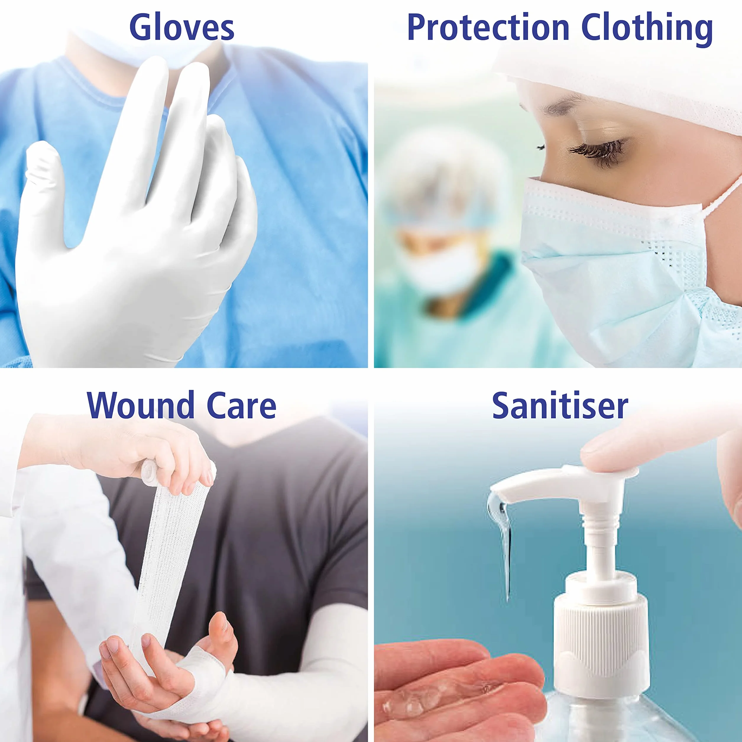 Guanti usa e getta in nitrile NextGen 100 pezzi M Blau